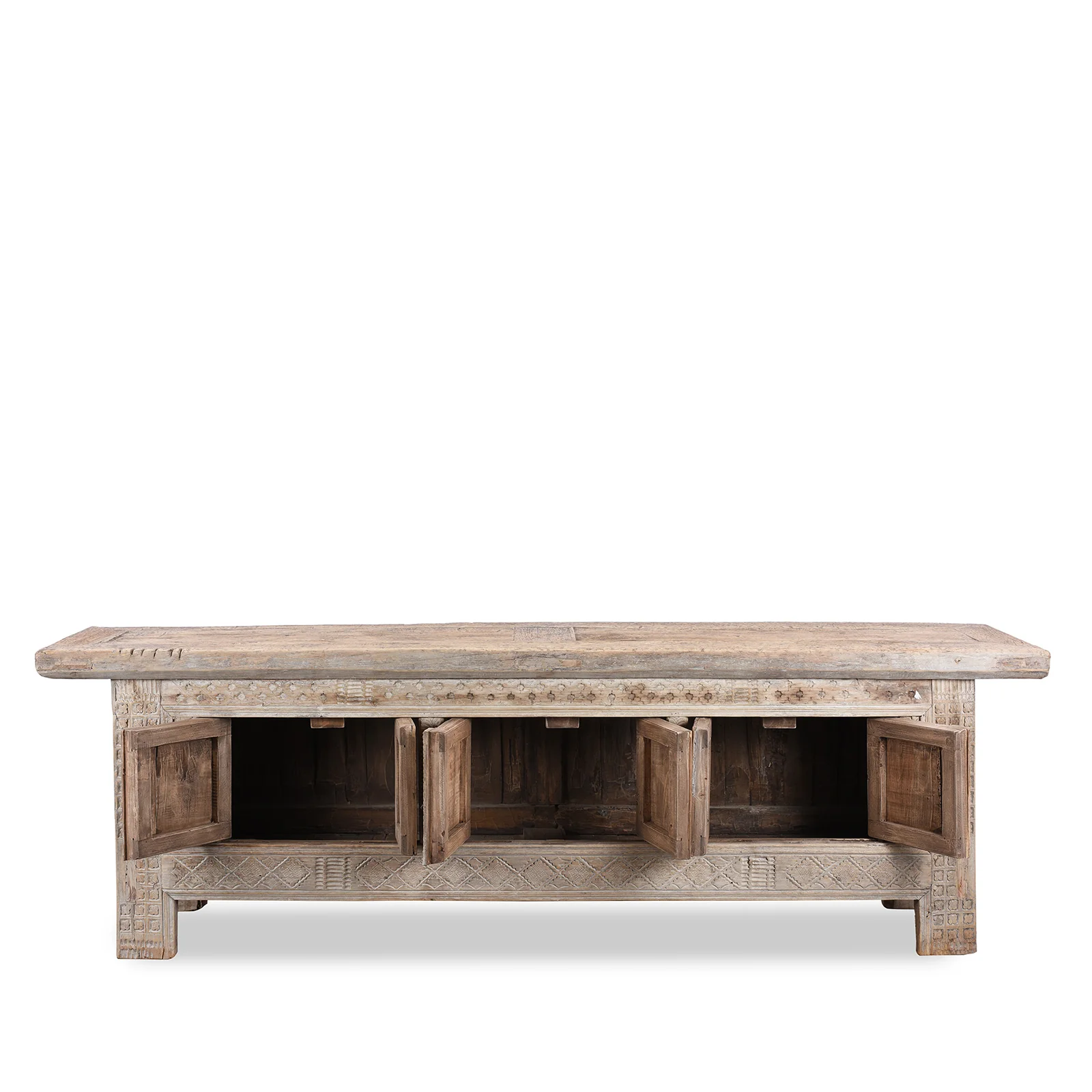 Carved Low Sideboard From Xinjiang - 19th Century - Image 4