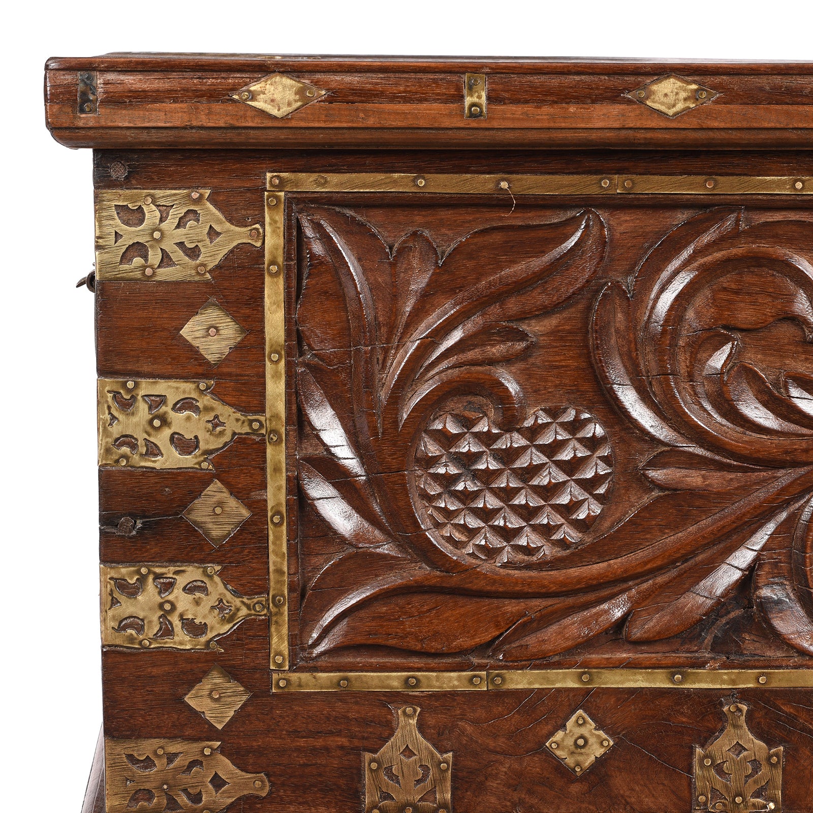 Carved Malabar Chest From Kutch - Ca 1900 - Image 2
