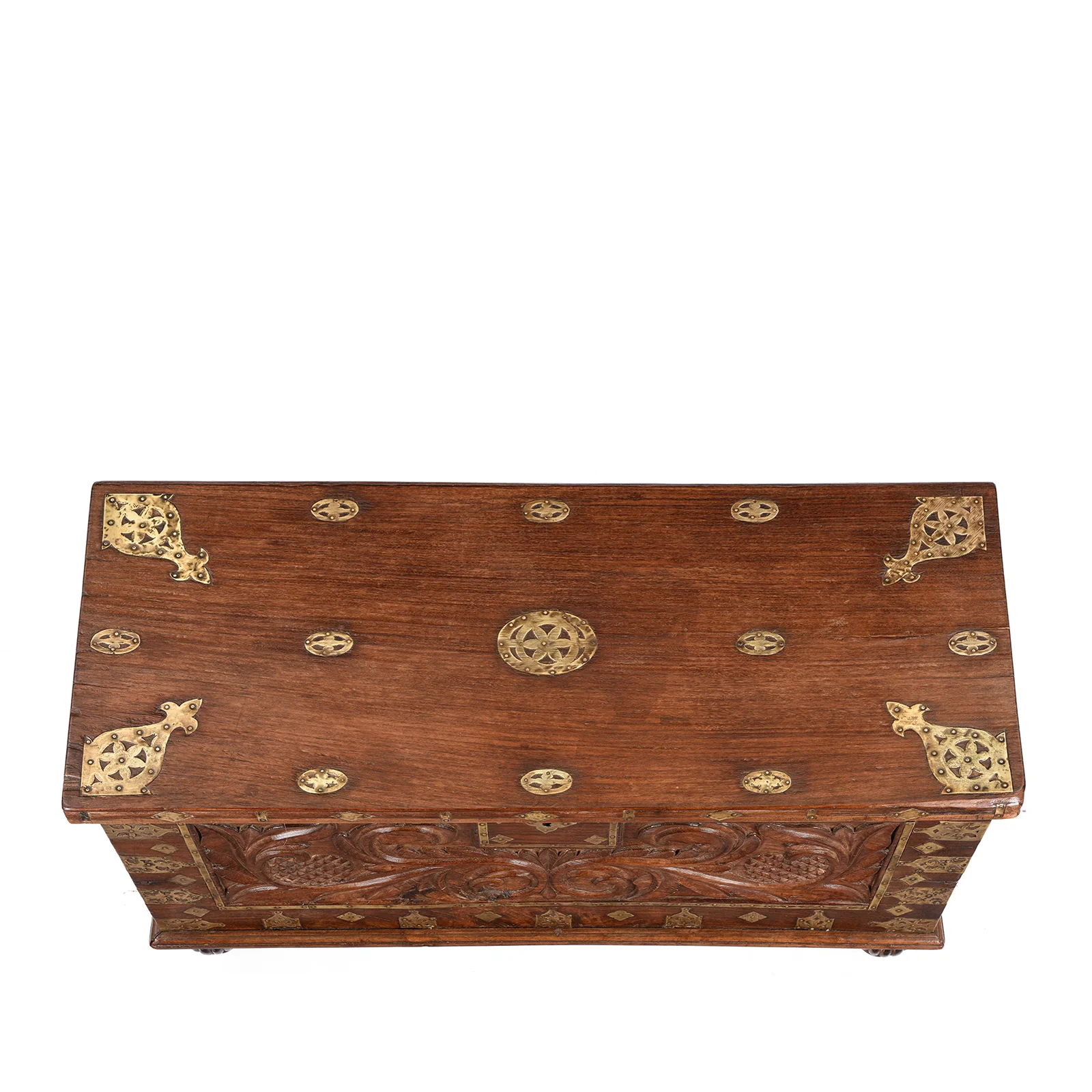 Carved Malabar Chest From Kutch - Ca 1900 - Image 5