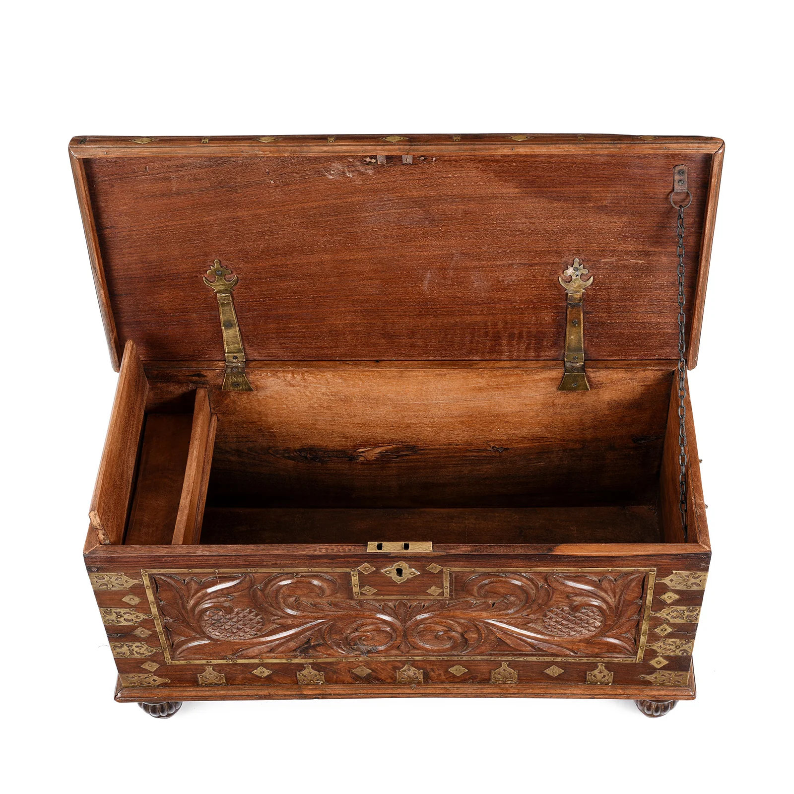 Carved Malabar Chest From Kutch - Ca 1900 - Image 6