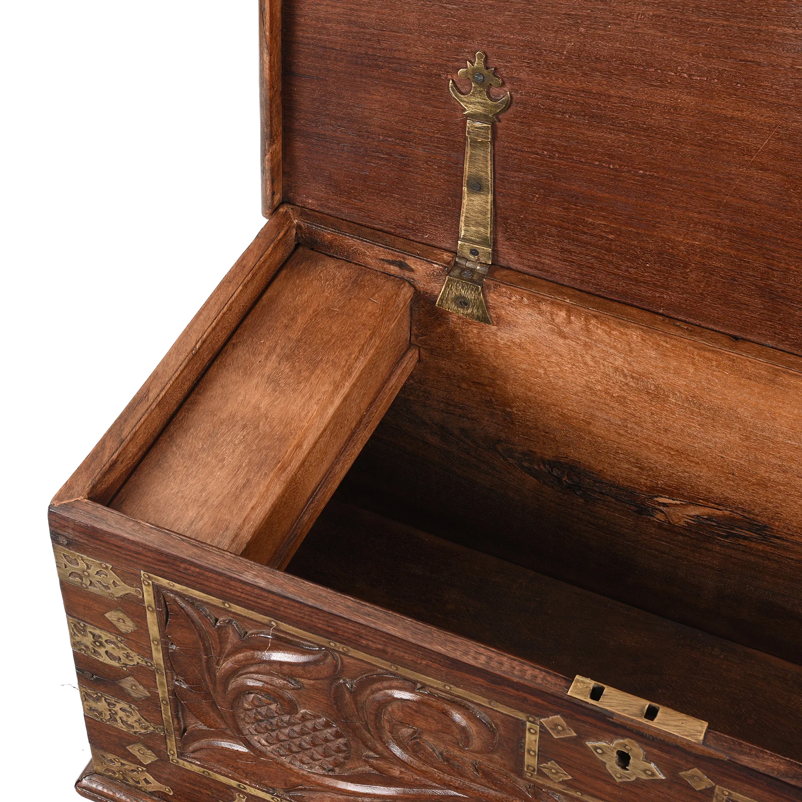 Carved Malabar Chest From Kutch - Ca 1900 - Image 7