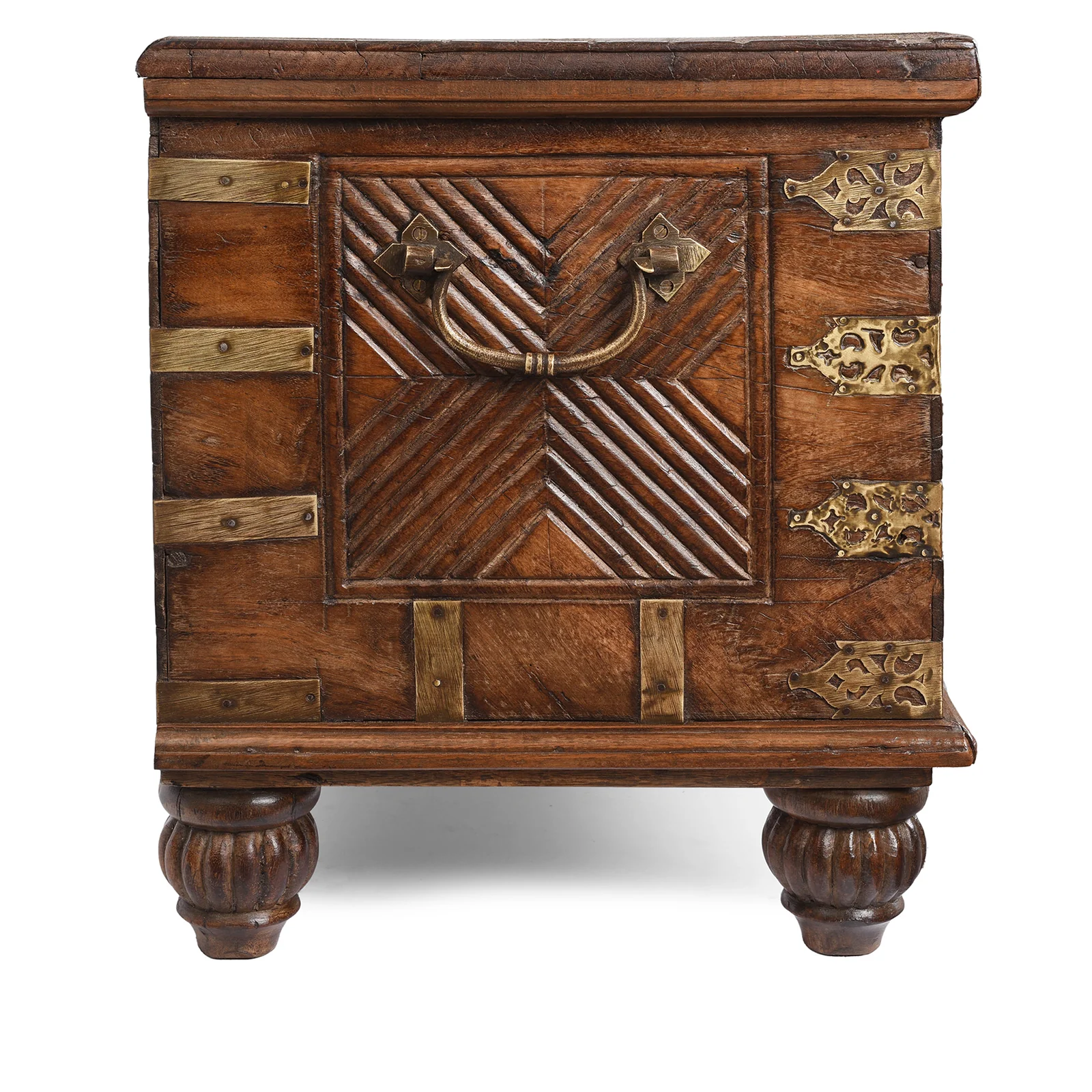 Carved Malabar Chest From Kutch - Ca 1900 - Image 9