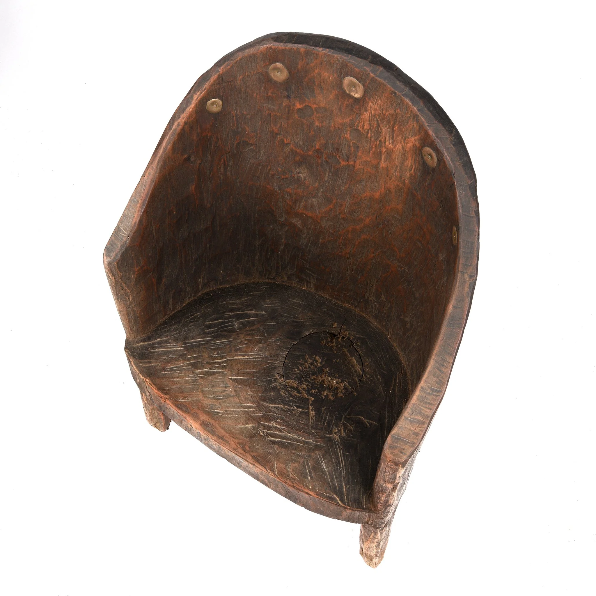 Carved Tribal Chair From Nagaland -  Ca 1920 - Image 4