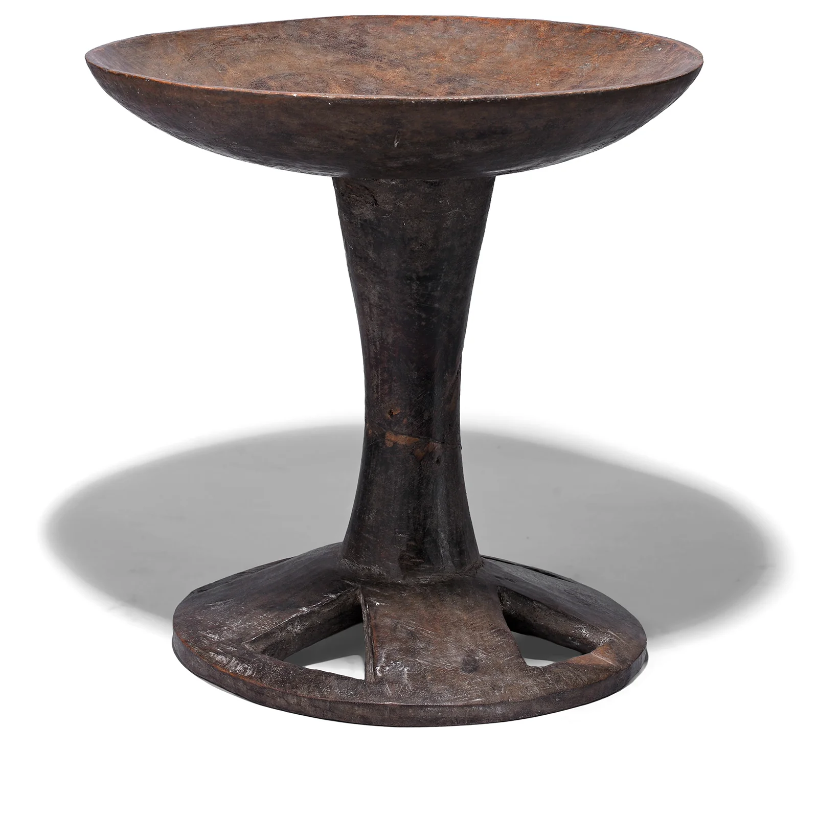 Carved Tribal Food Bowl From Nagaland -  Ca 1920