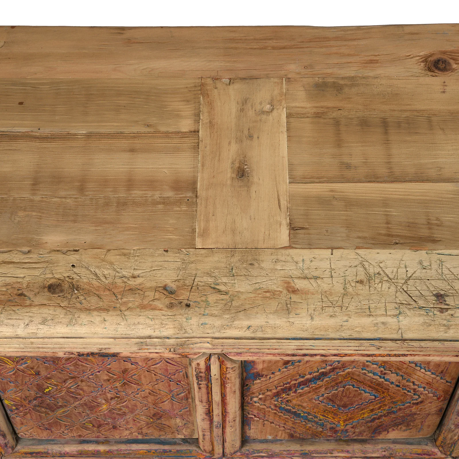 Carved Low Sideboard from Xinjiang - 19th Century - Image 12