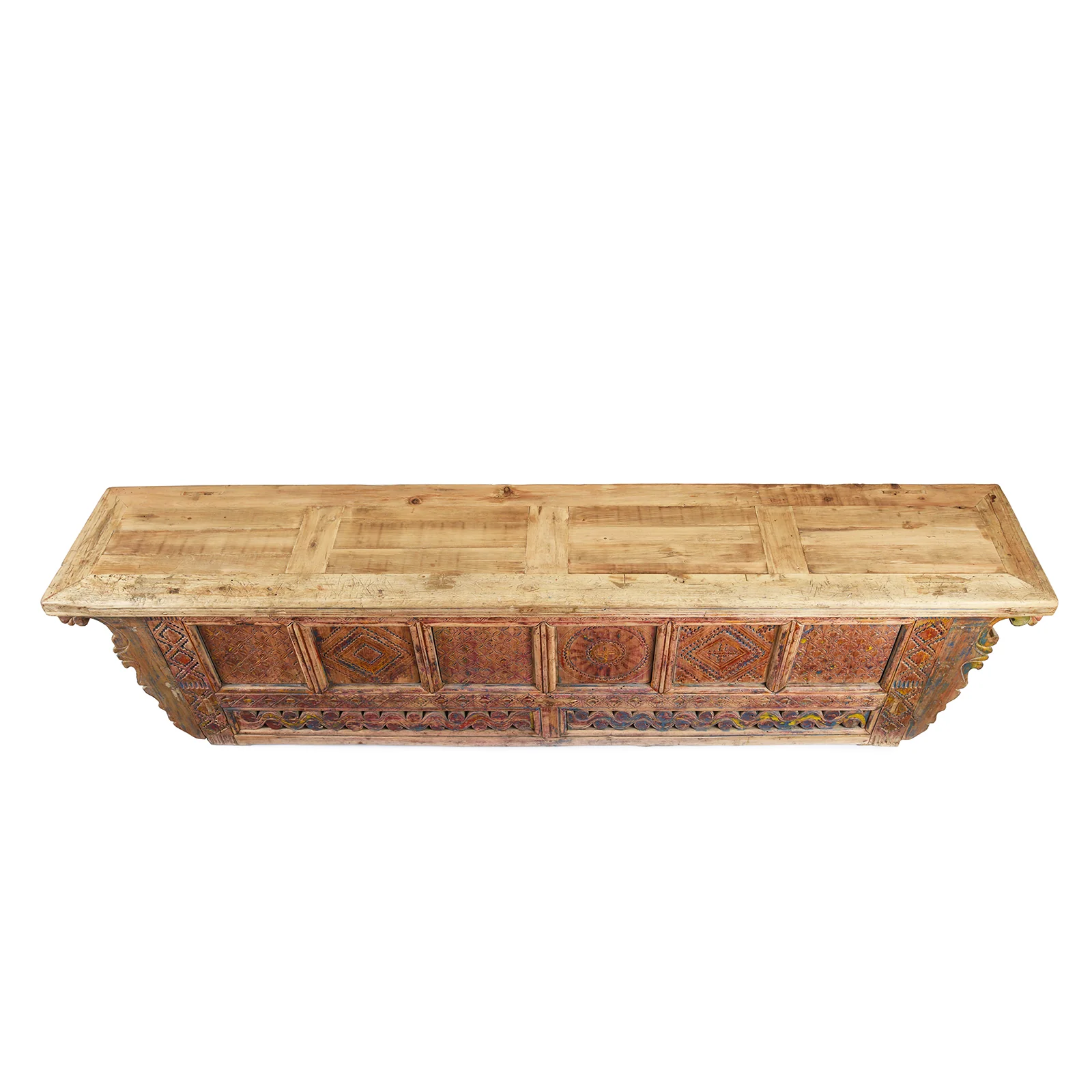 Carved Low Sideboard from Xinjiang - 19th Century - Image 7