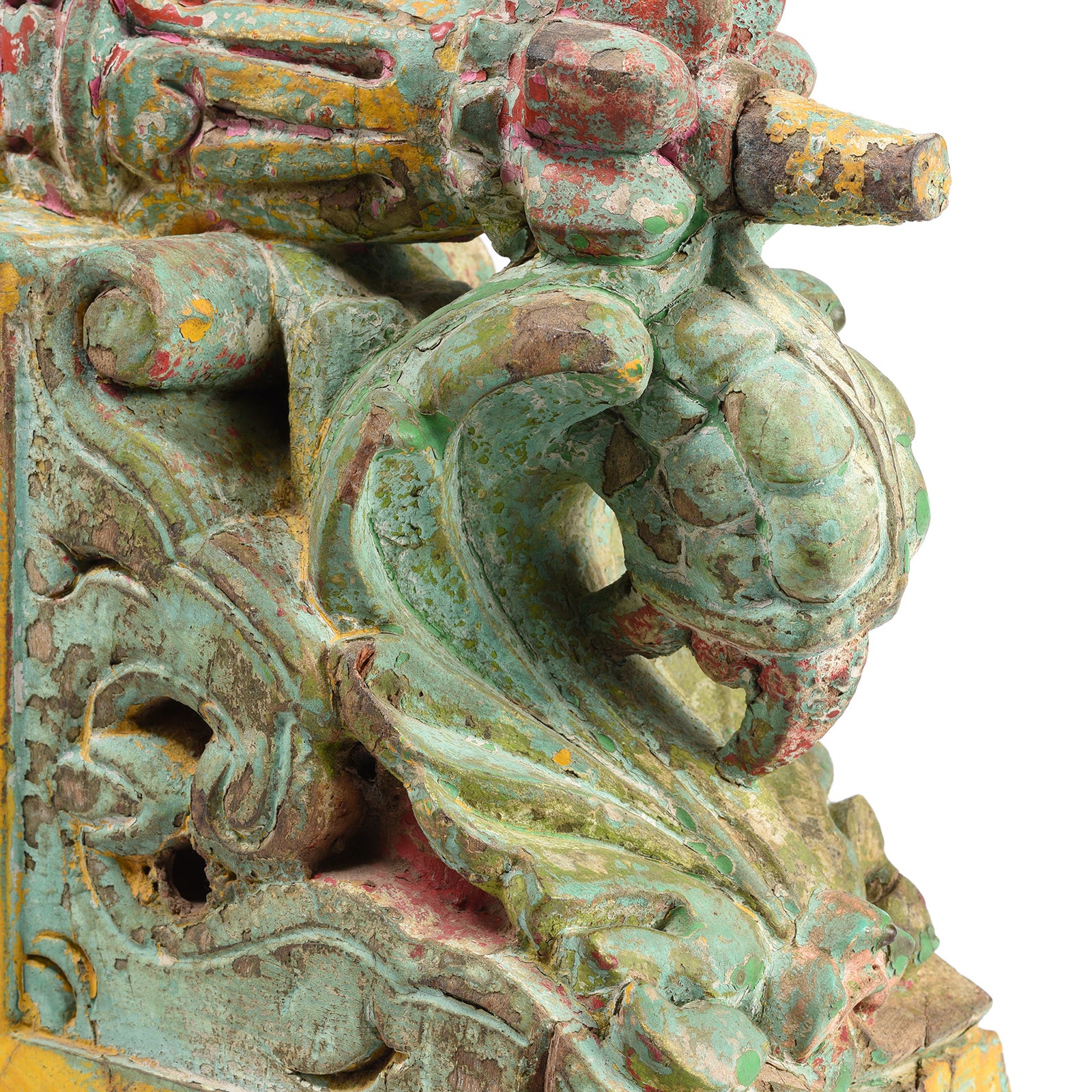 Painted Indian Corbel From Maharashtra - 19th Century - Image 3