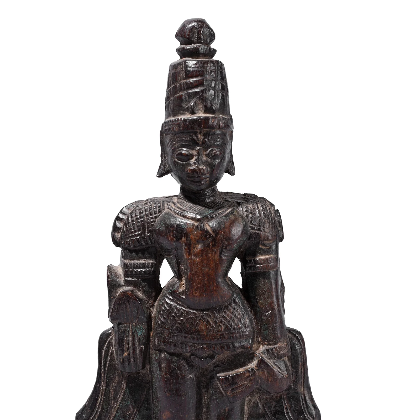 Rosewood Vishnu / Laxshmi Bommai Dolls From Kerala - 1930'S - Image 2