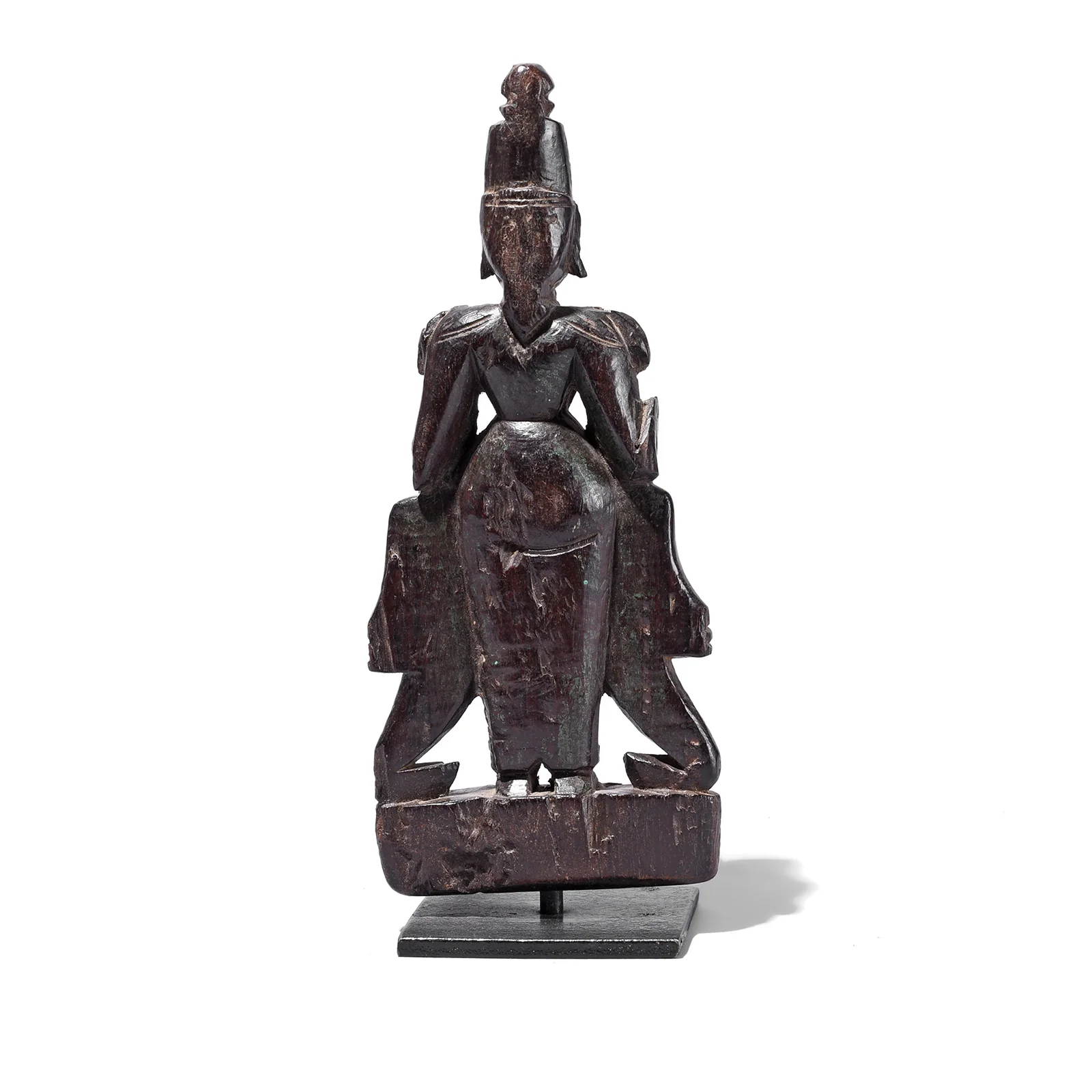 Rosewood Vishnu / Laxshmi Bommai Dolls From Kerala - 1930'S - Image 4