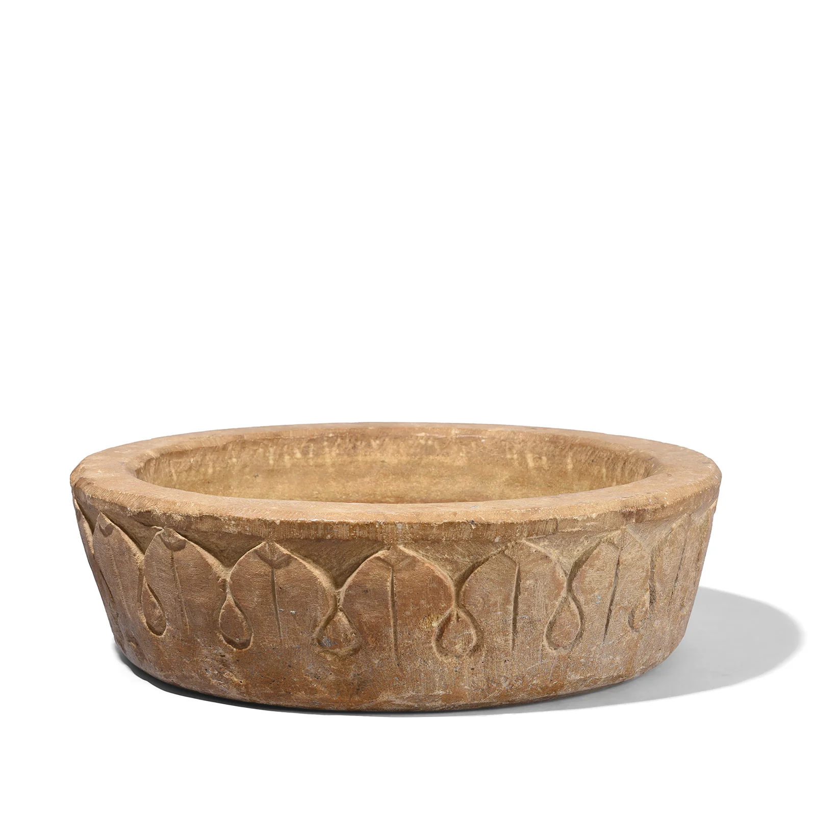 Round Stone Bird Bath From Rajasthan – Circa 1900