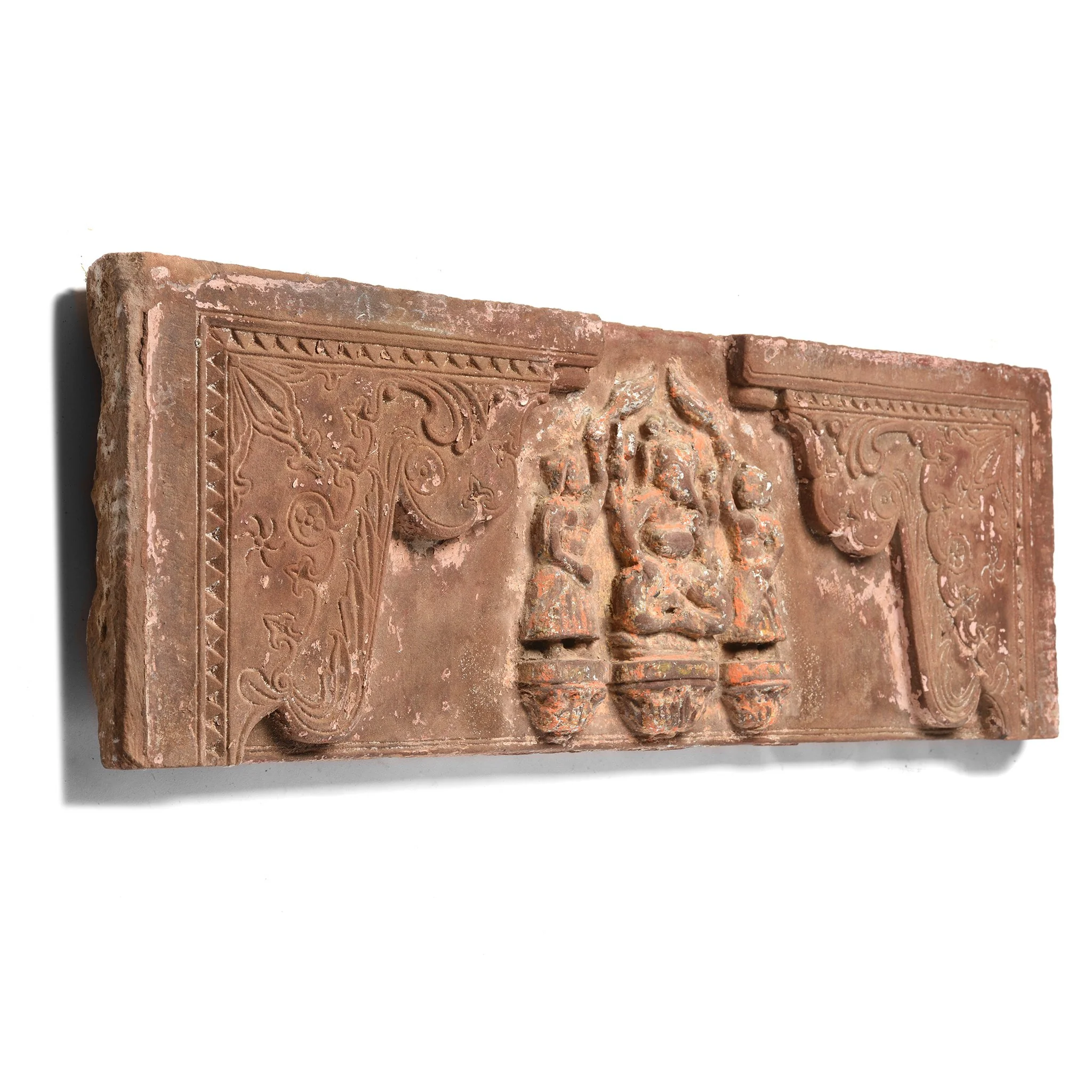 Carved Stone Doorway Lintel with Ganesh Carving - 19thC - Image 3