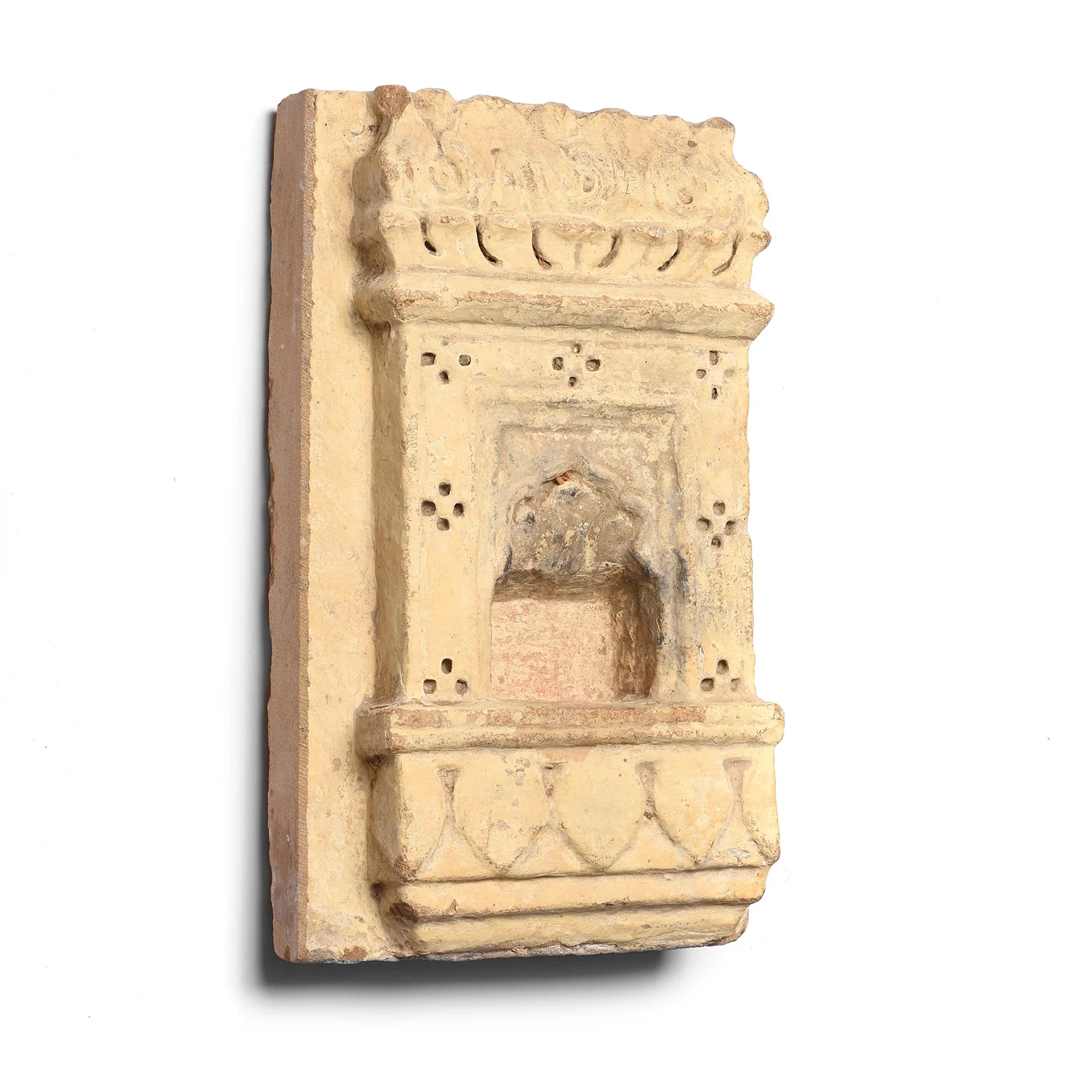 Carved Stone Lamp Niche From Rajasthan - 19thC - Image 3
