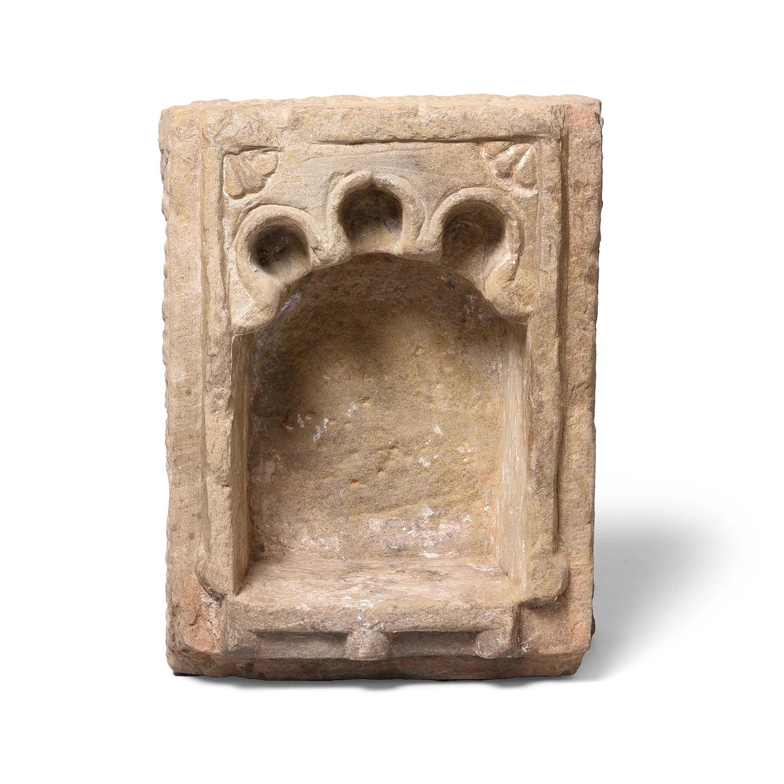 Carved Stone Lamp Niche From Dungarpur - 18thC