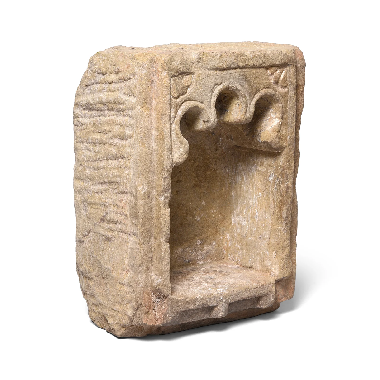 Carved Stone Lamp Niche From Dungarpur - 18thC - Image 3