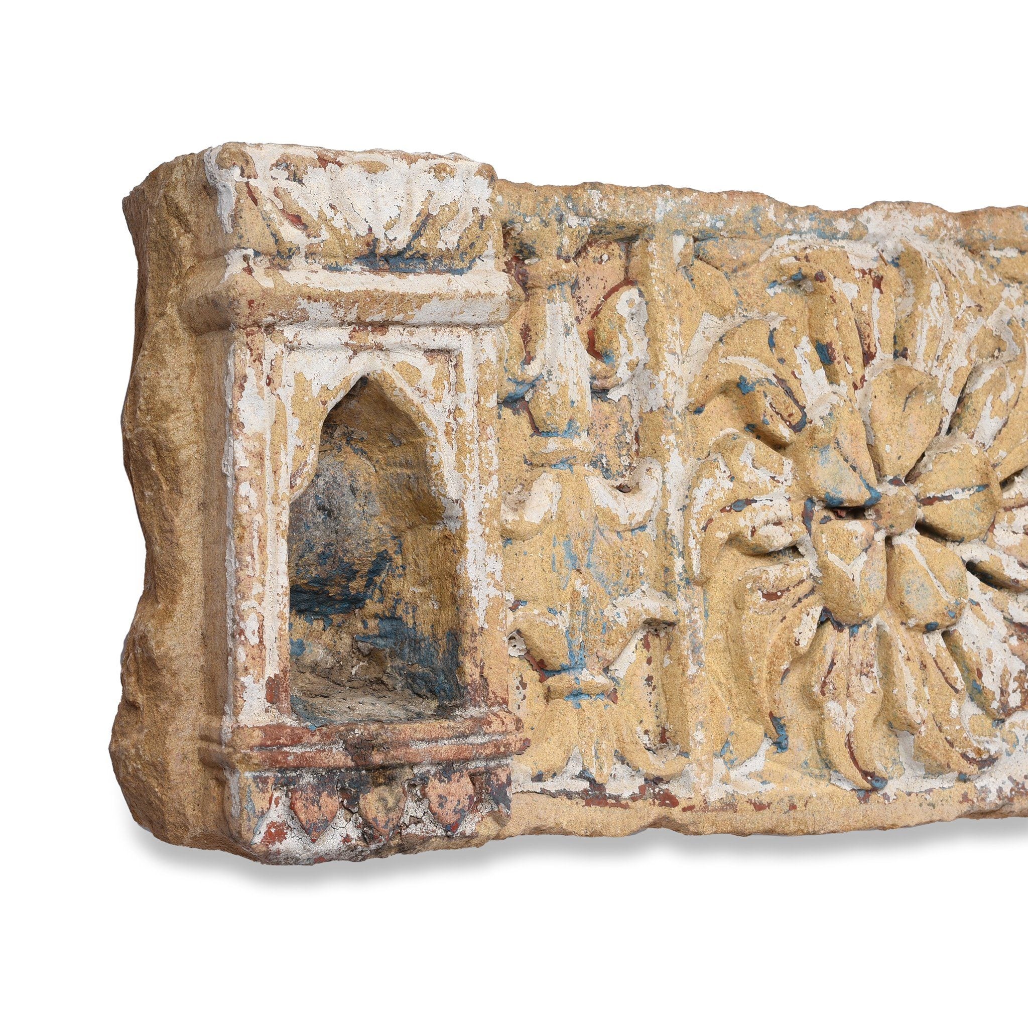 Carved Stone Lintel Panel From Jaisalmer - 19thC - Image 5