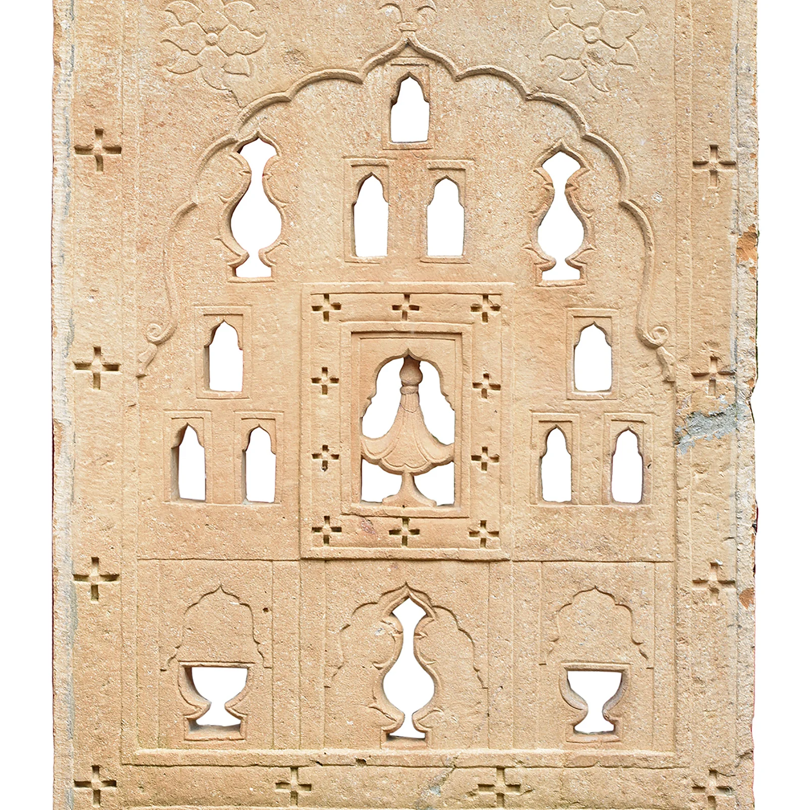 Carved Stone Mughal Jharoka From Jaisalmer - 19th Century - Image 2