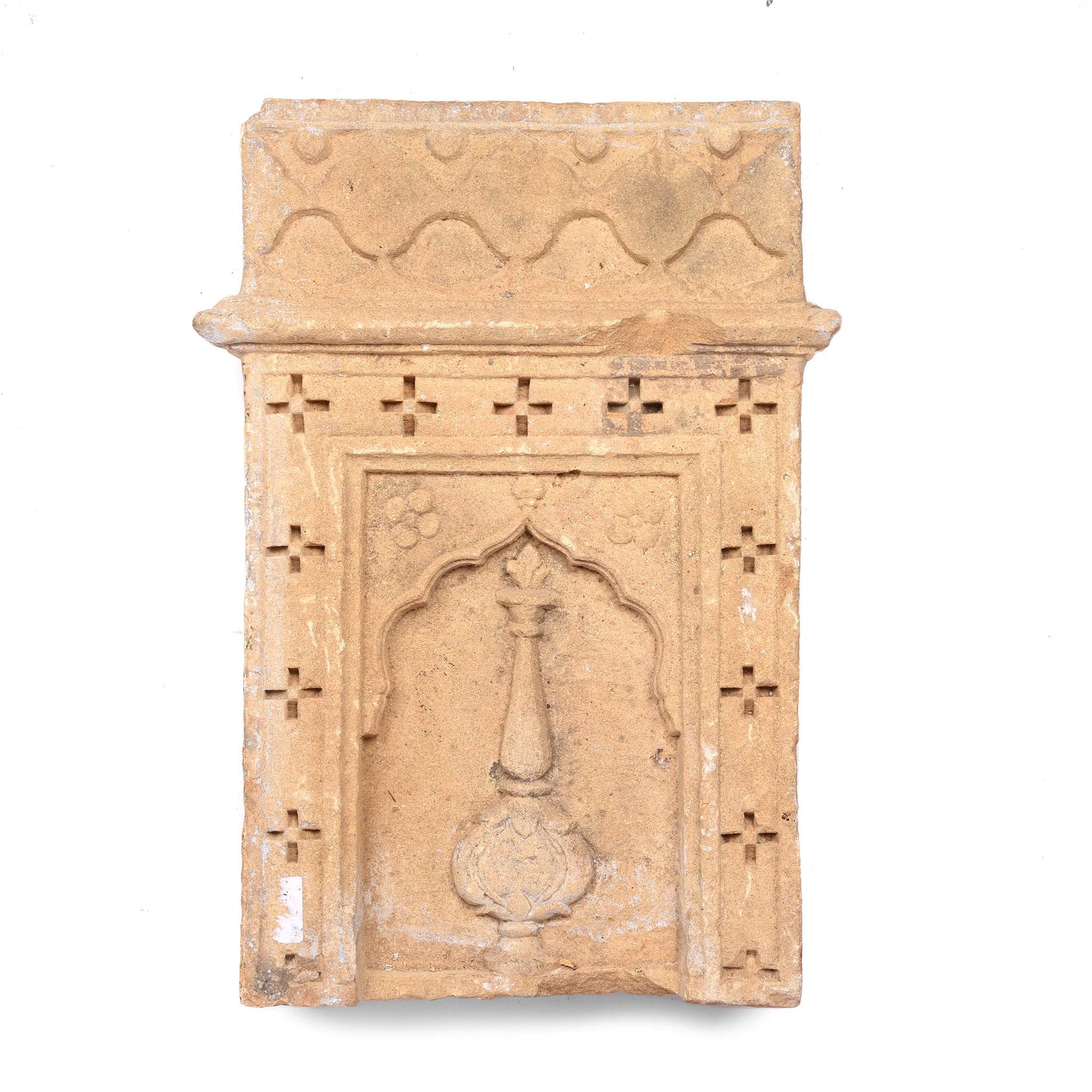 Carved Stone Panel - Mughal Style - 19th Century