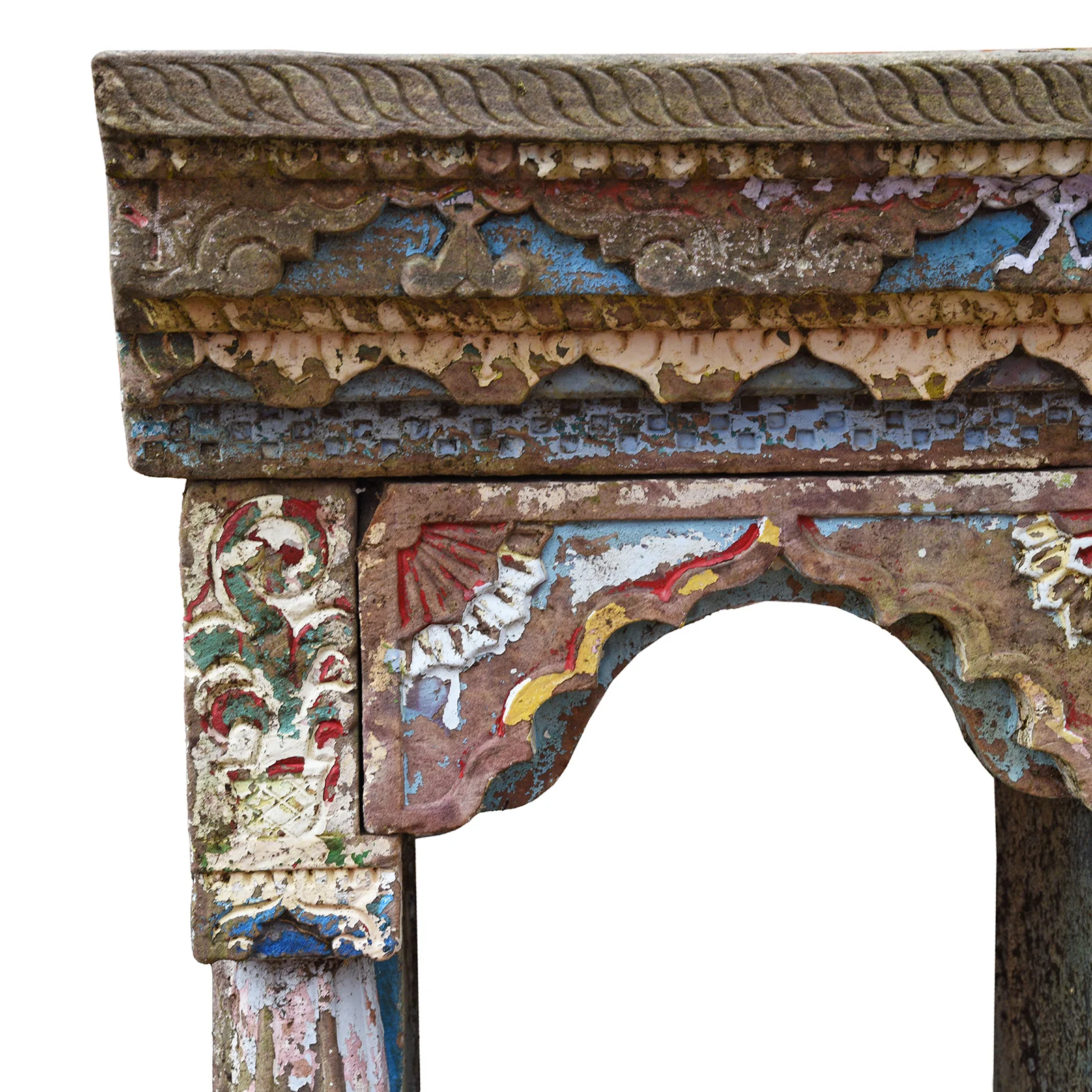 Carved Stone Water Pot Stand (Parinda) - 19th Century - Image 6