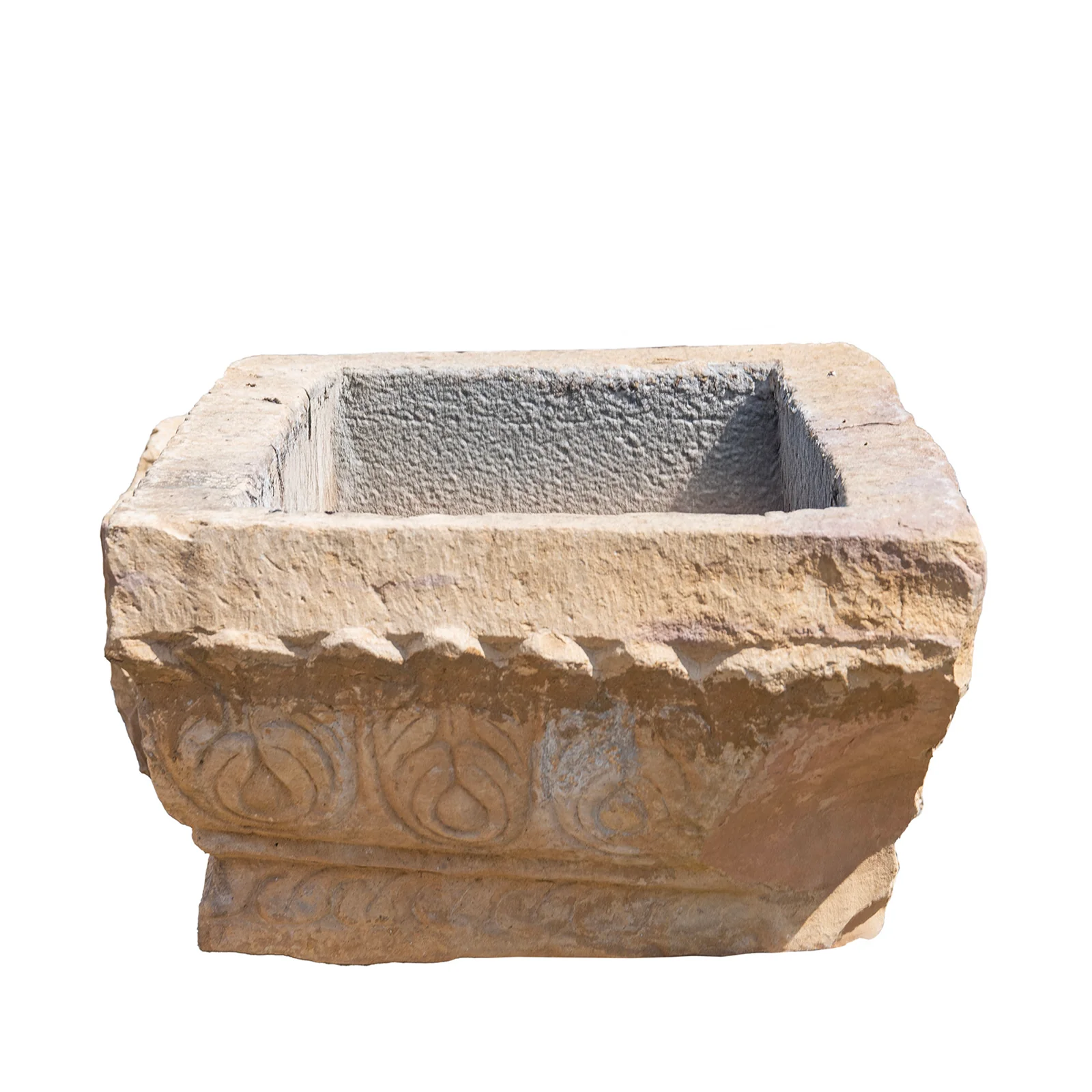 Carved Stone Water Trough From Jaisalmer - Late 18th Century - Image 4