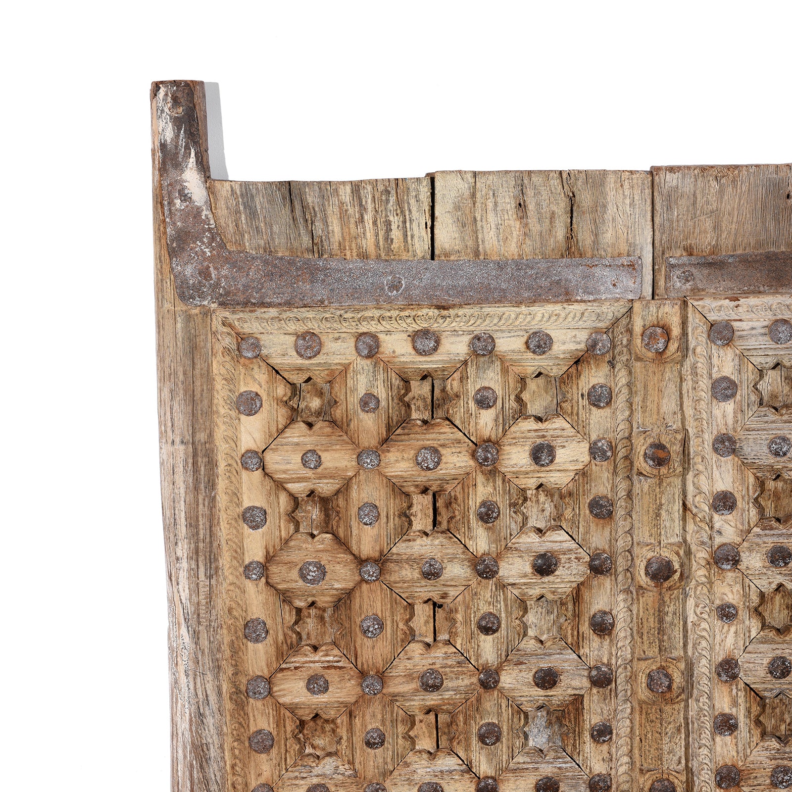 Carved Sun Bleached Window Shutters From Punjab - 18th Century - Image 2