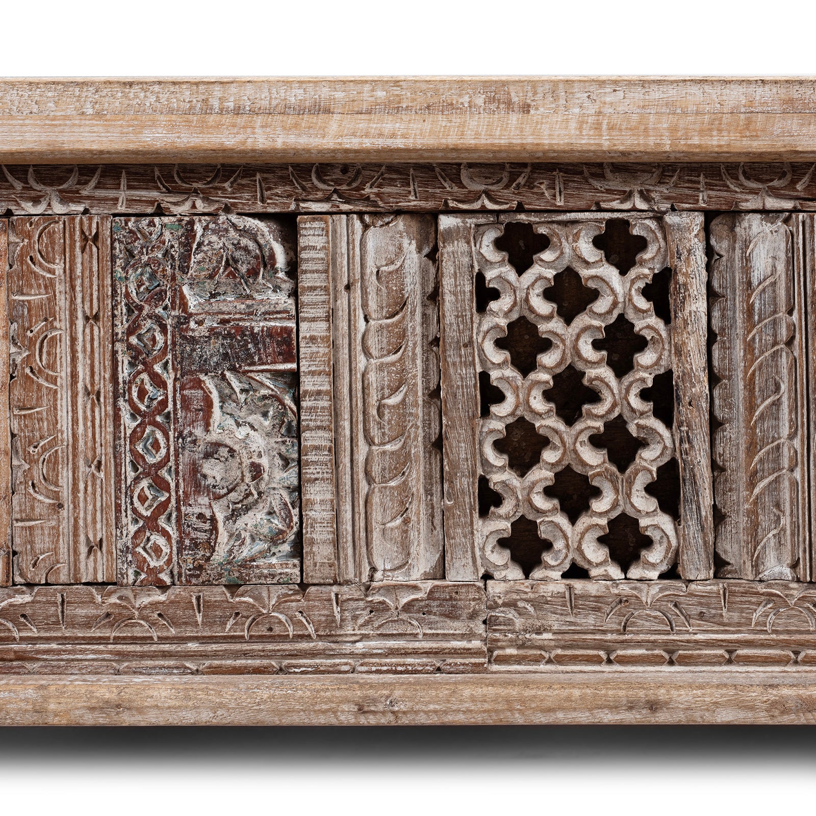 Carved Blanket Chest Made From Reclaimed Teak - Image 3