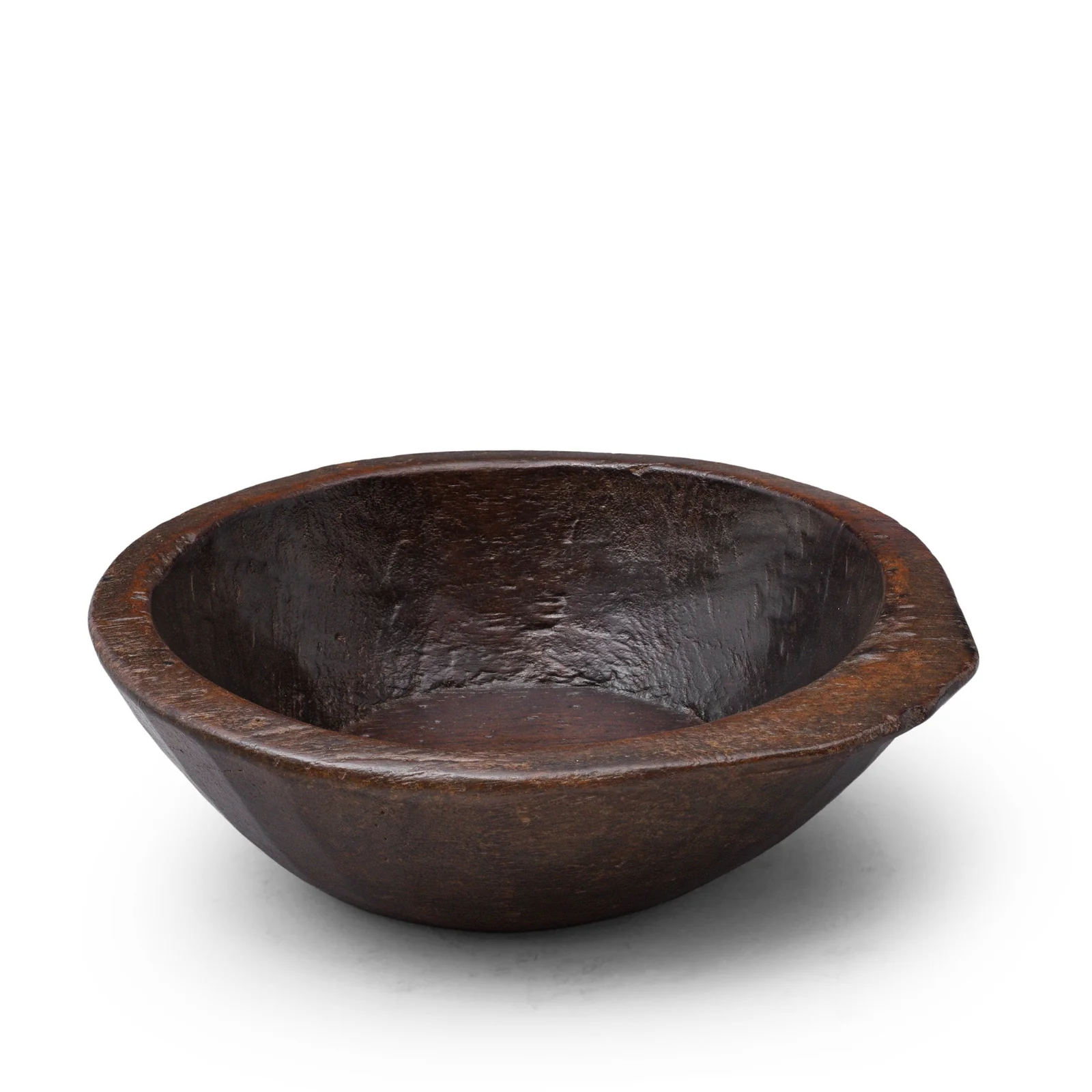Carved Indian Parath Bowl From Rajasthan - Ca 1920