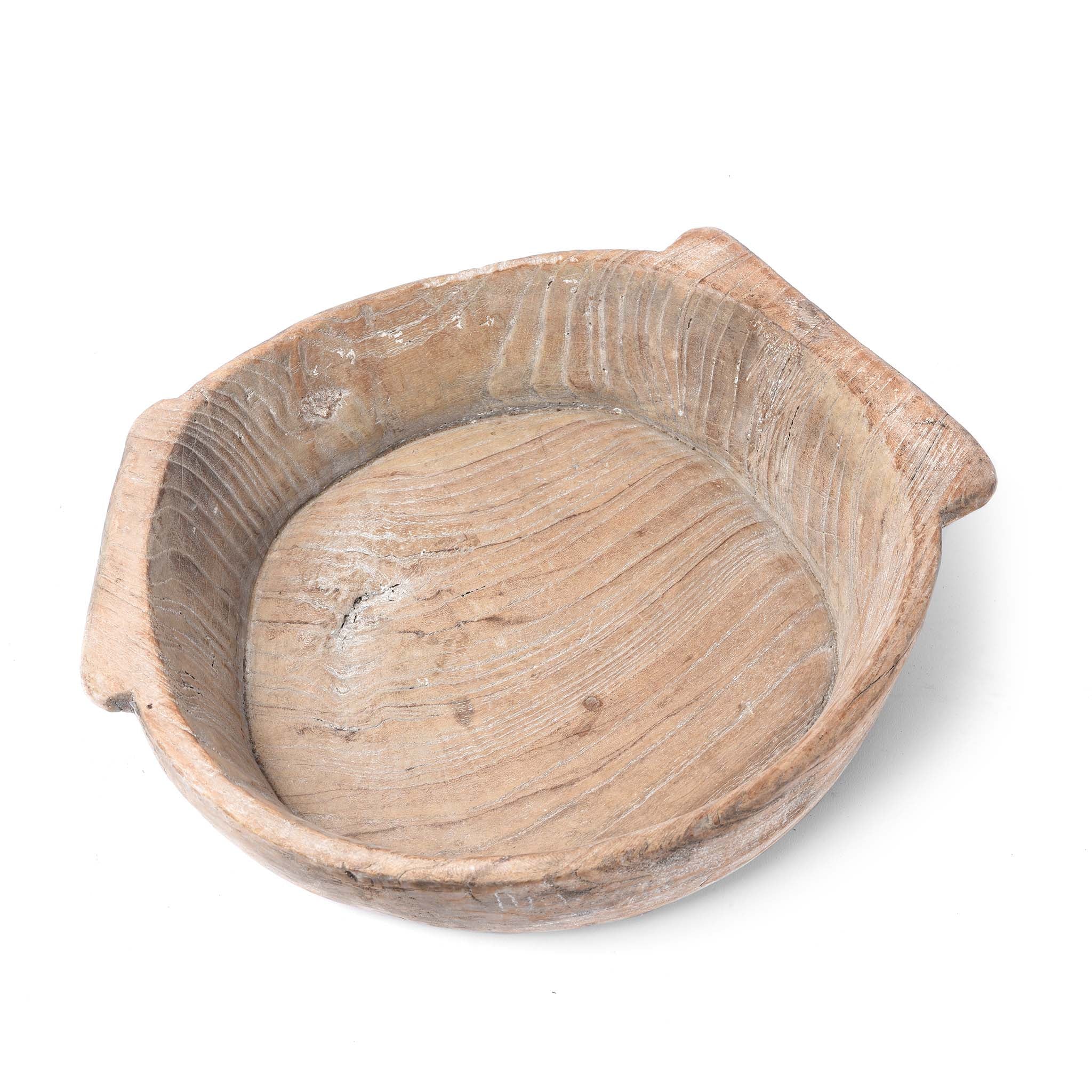 Carved Teak Bowl - Parath - Rajasthan - Ca 1920 - Image 2