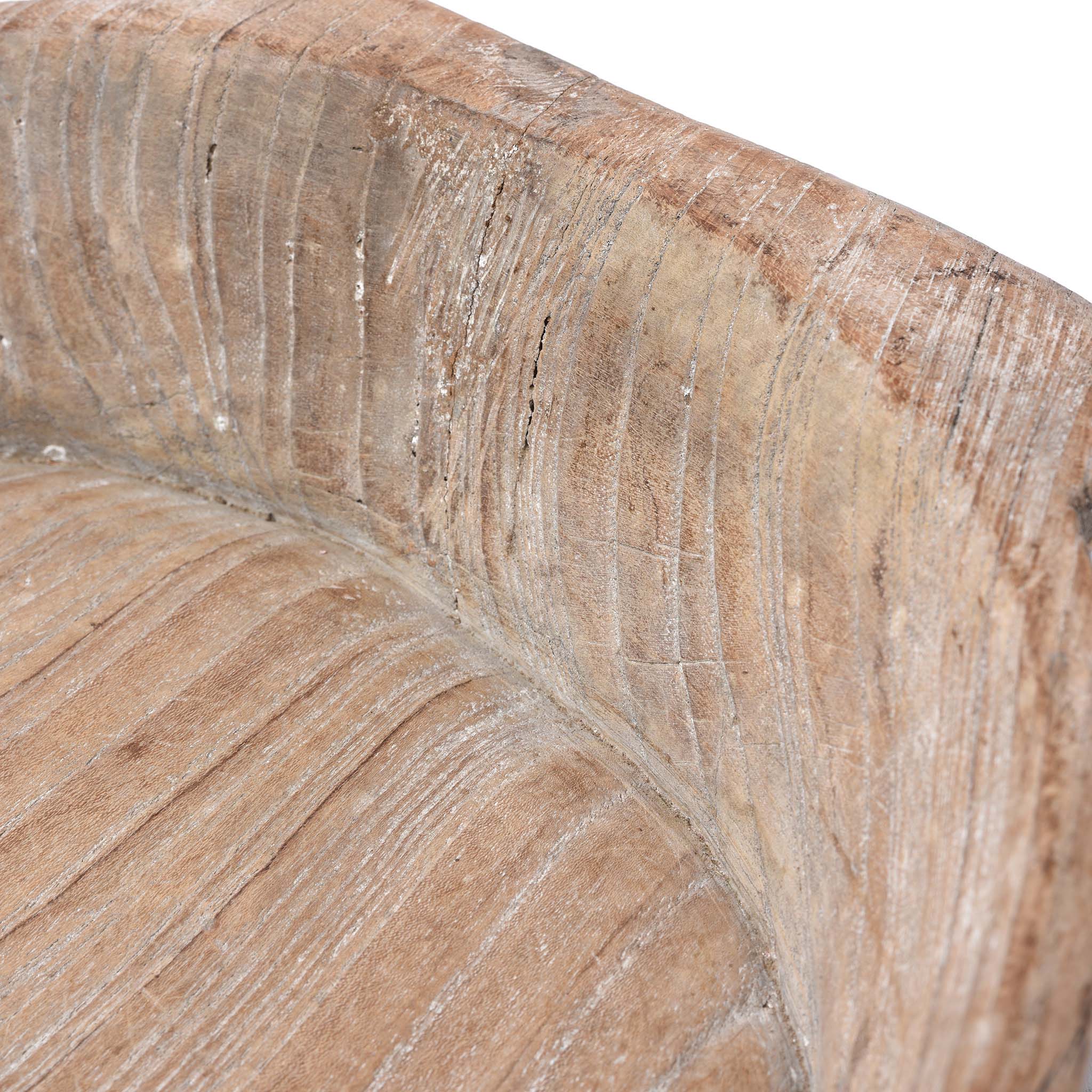 Carved Teak Bowl - Parath - Rajasthan - Ca 1920 - Image 3