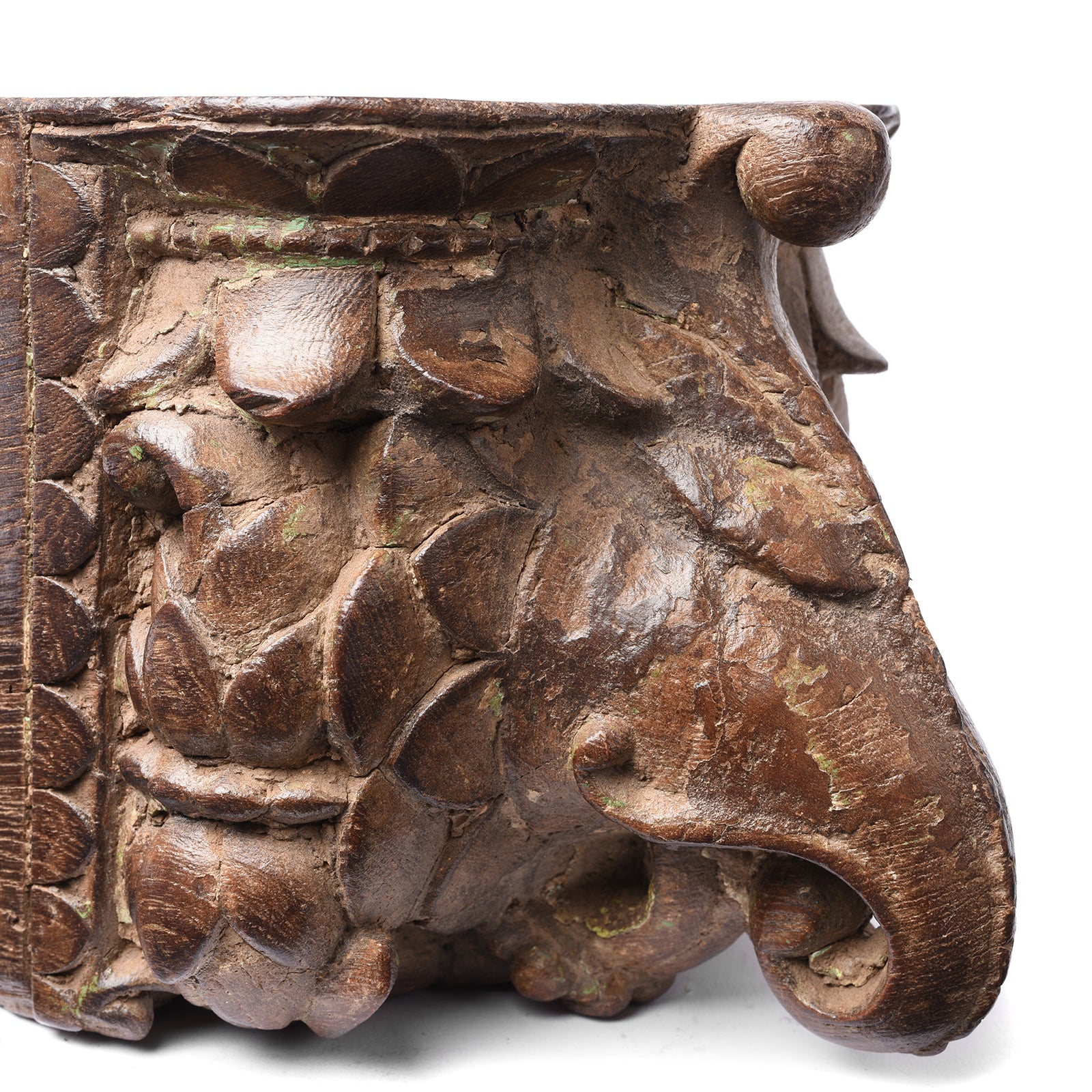 Carved Teak Candle Stand - 19th Century - Image 3