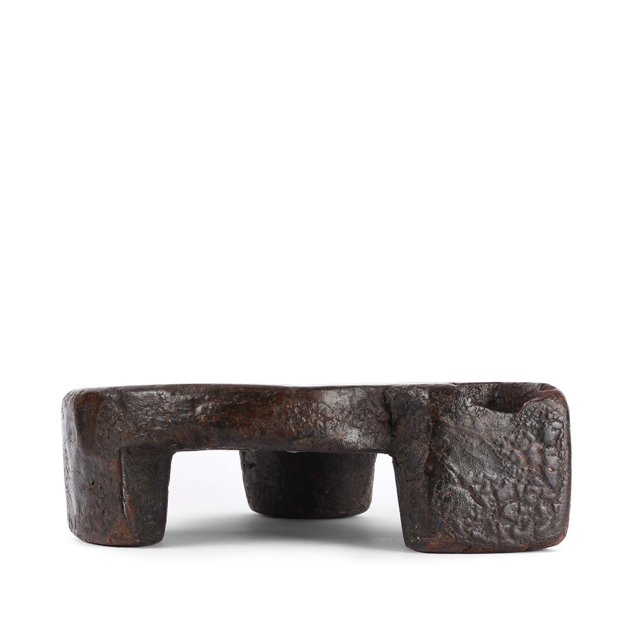 Old Indian Chapatti Board From Banswara Tribal Area - 19Thc - Image 4