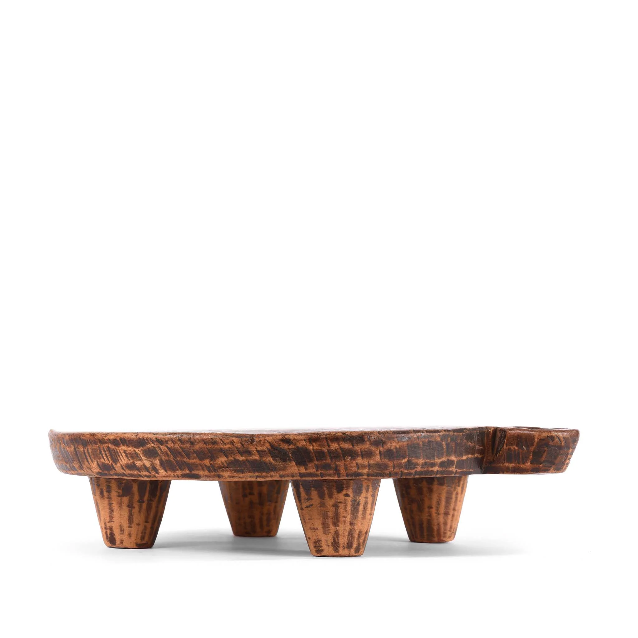 Carved Teak Chapatti Board From Banswara Tribal Region - Ca 1920's - Image 2