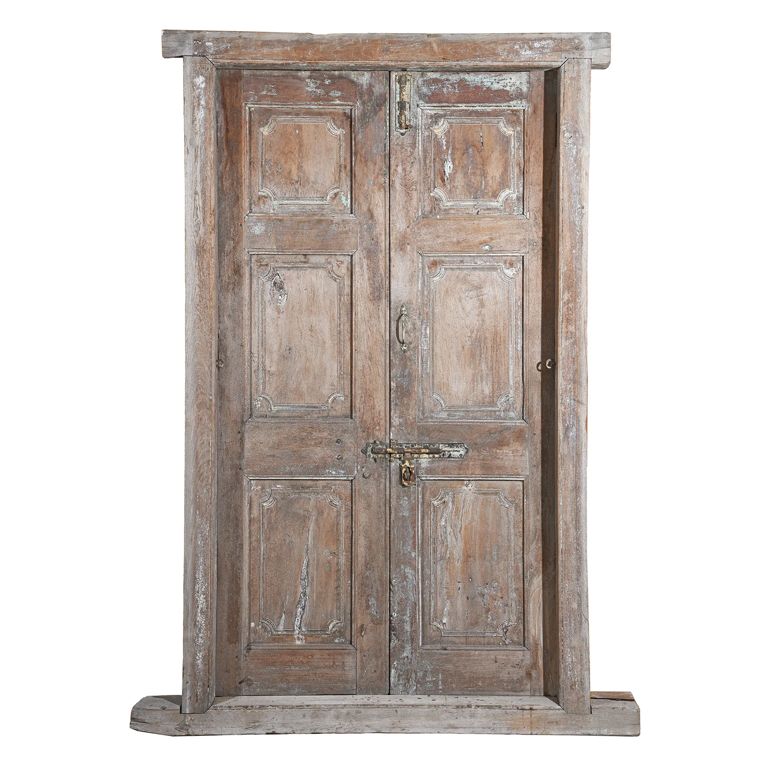 Carved Teak Door And Frame From Gujarat - 19th Century - Image 2