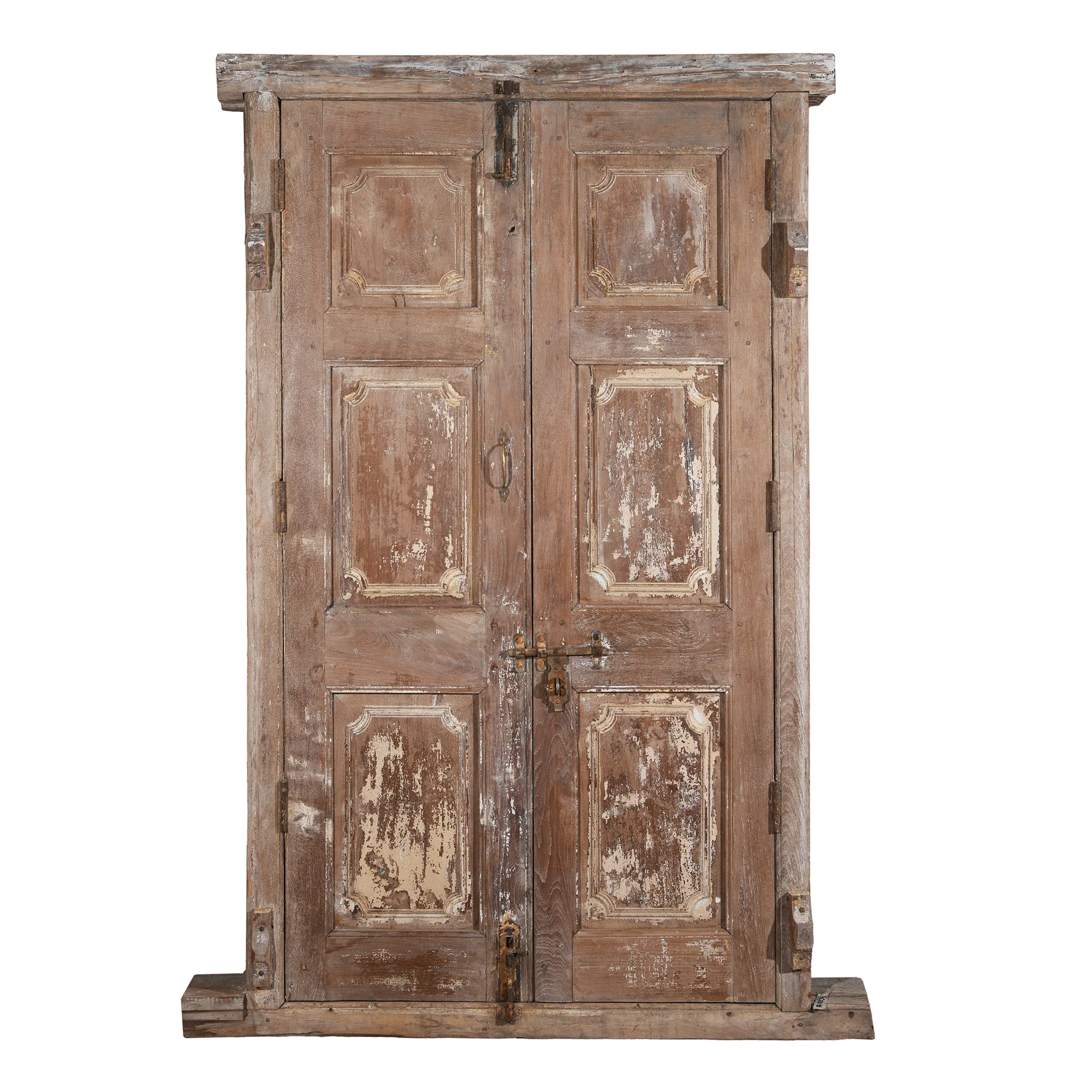 Carved Teak Door And Frame From Gujarat - 19th Century - Image 3