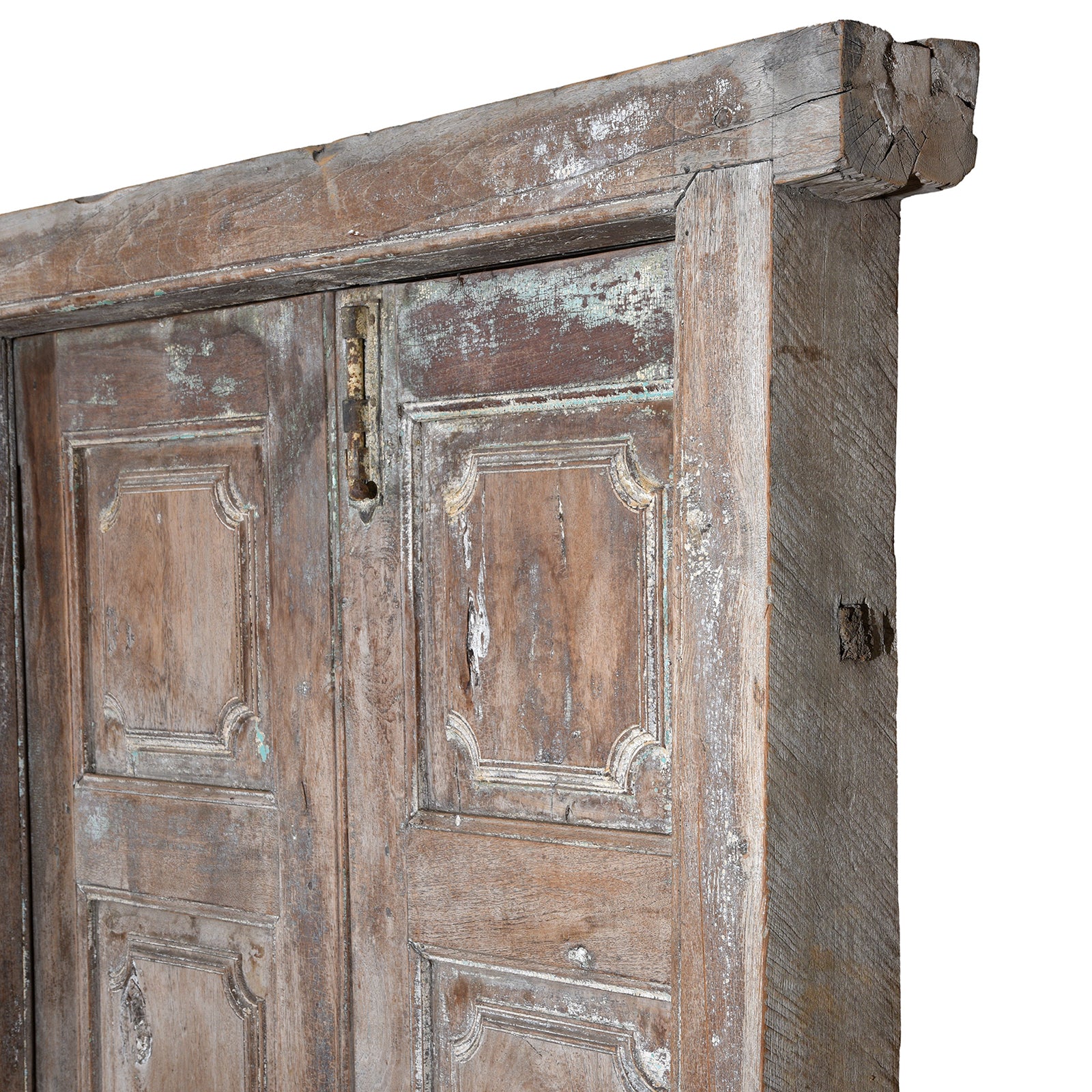 Carved Teak Door And Frame From Gujarat - 19th Century - Image 6