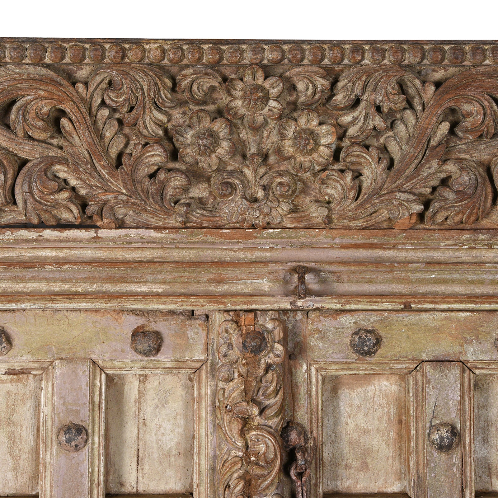 Carved Teak Door & Frame From Kutch - 19th Century - Image 4