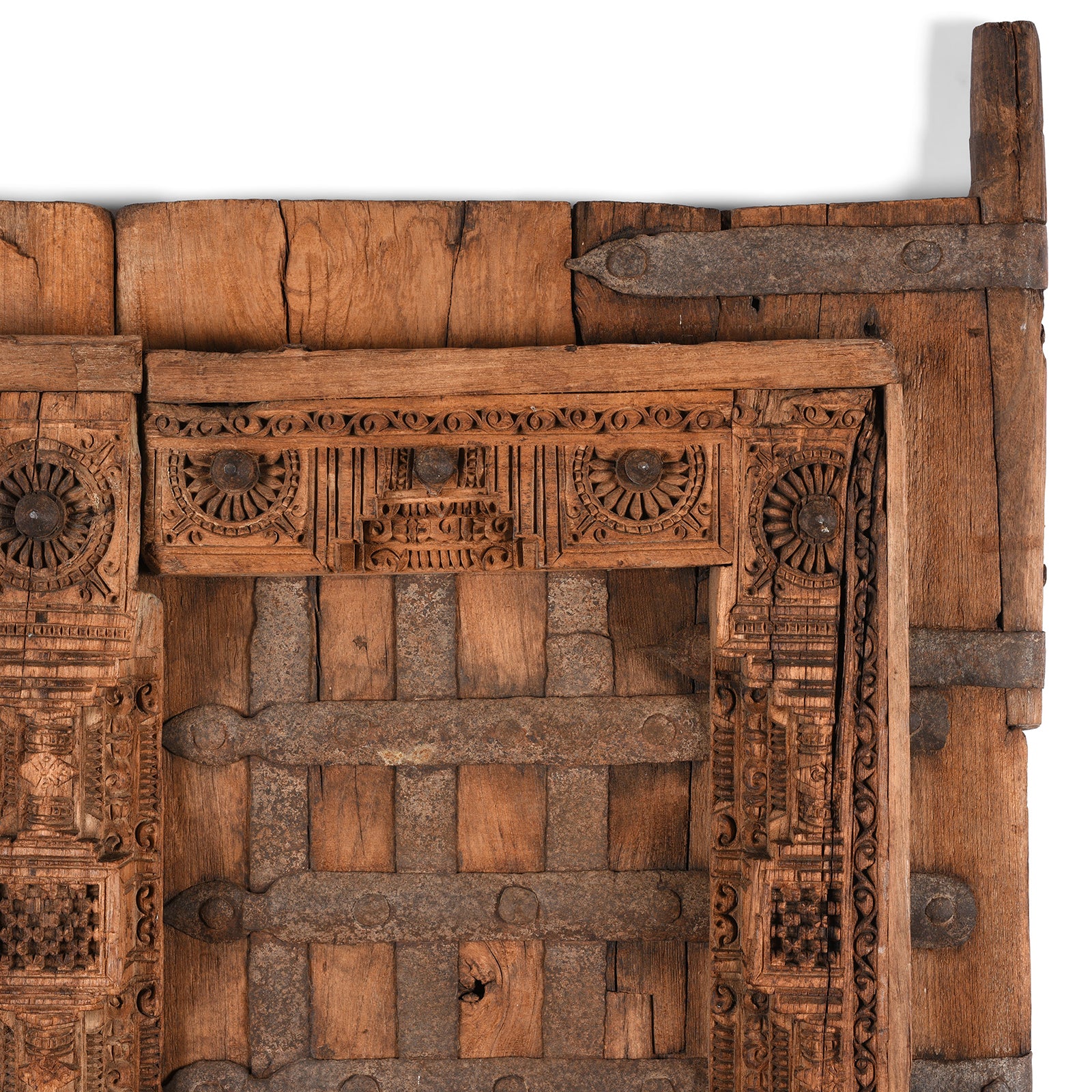 Carved Teak Door From Kutch - 19th Century - Image 2