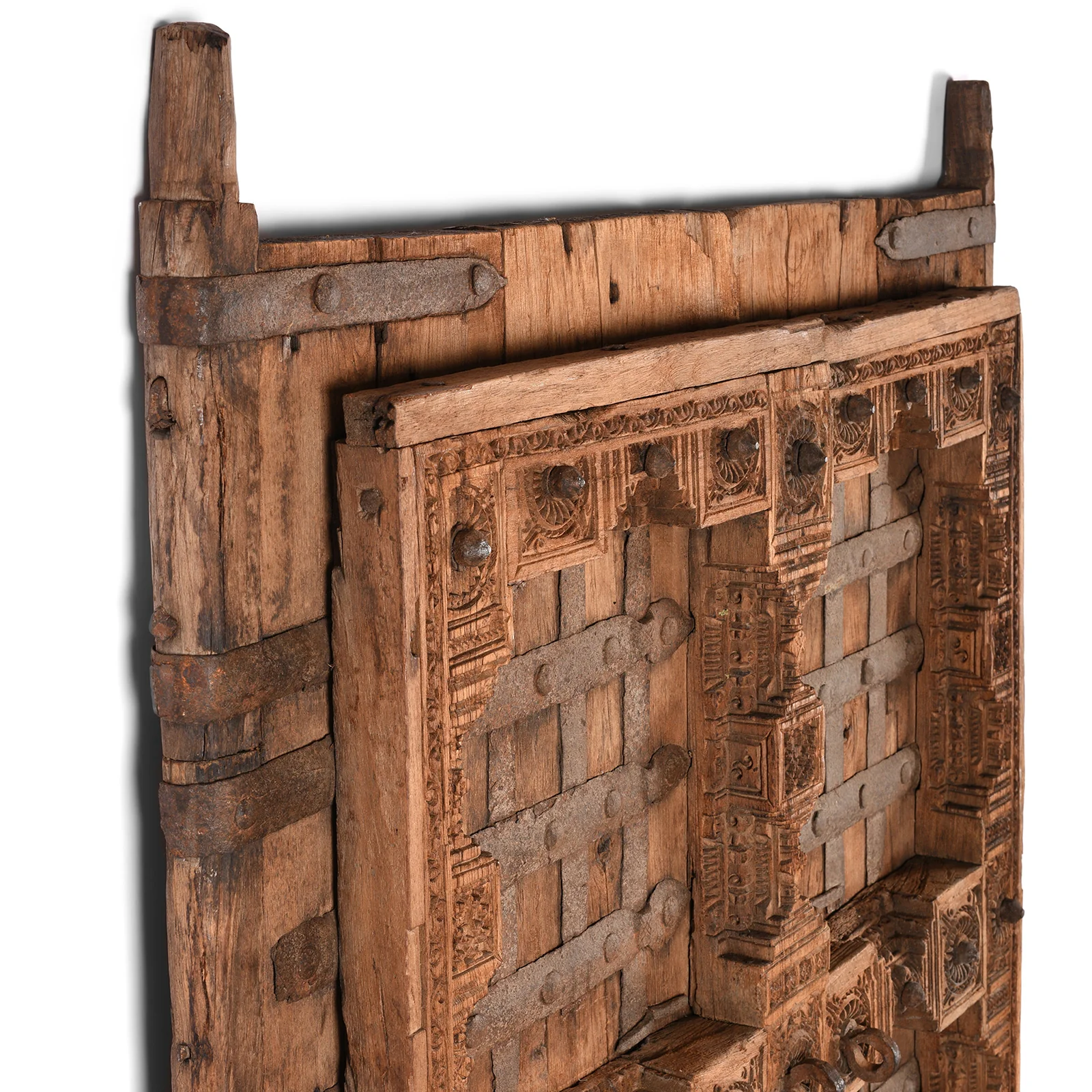 Carved Teak Door From Kutch - 19th Century - Image 5