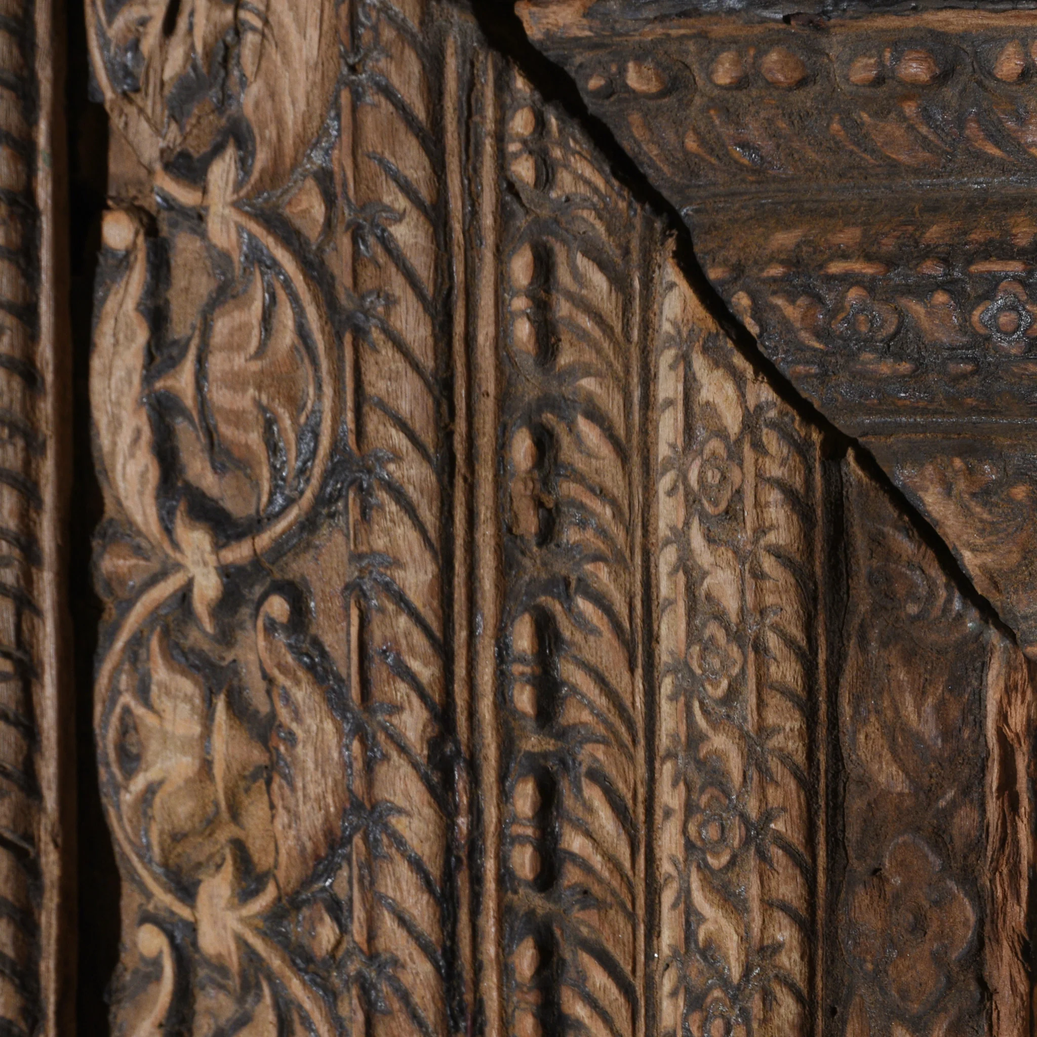 Carved Teak Door From The Punjab - 18thC - Image 6