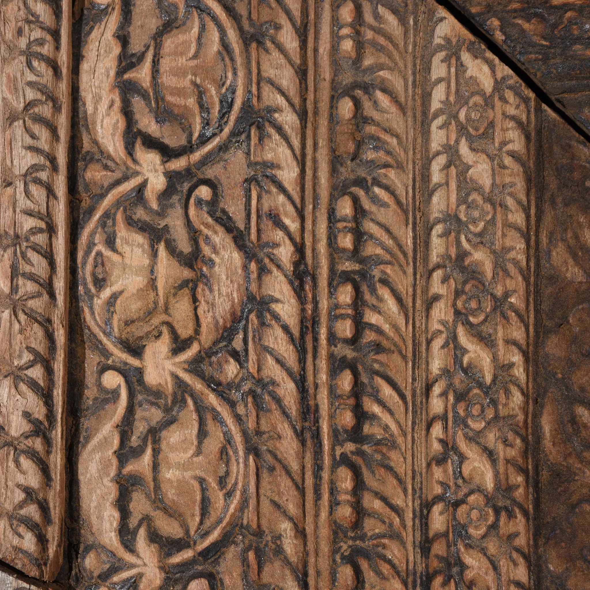 Carved Teak Door From The Punjab - 18thC - Image 7