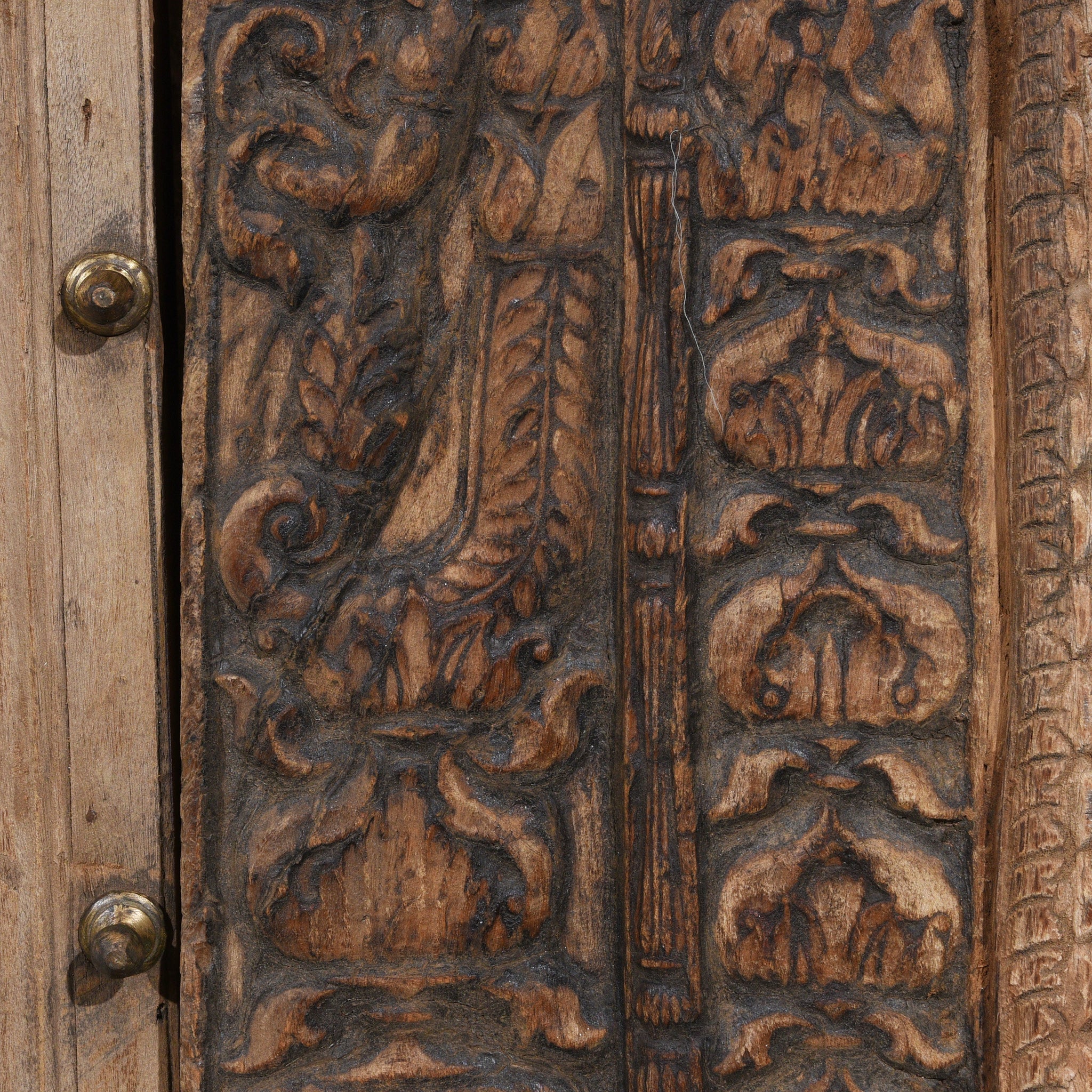 Carved Teak Door From The Punjab - 18thC - Image 9