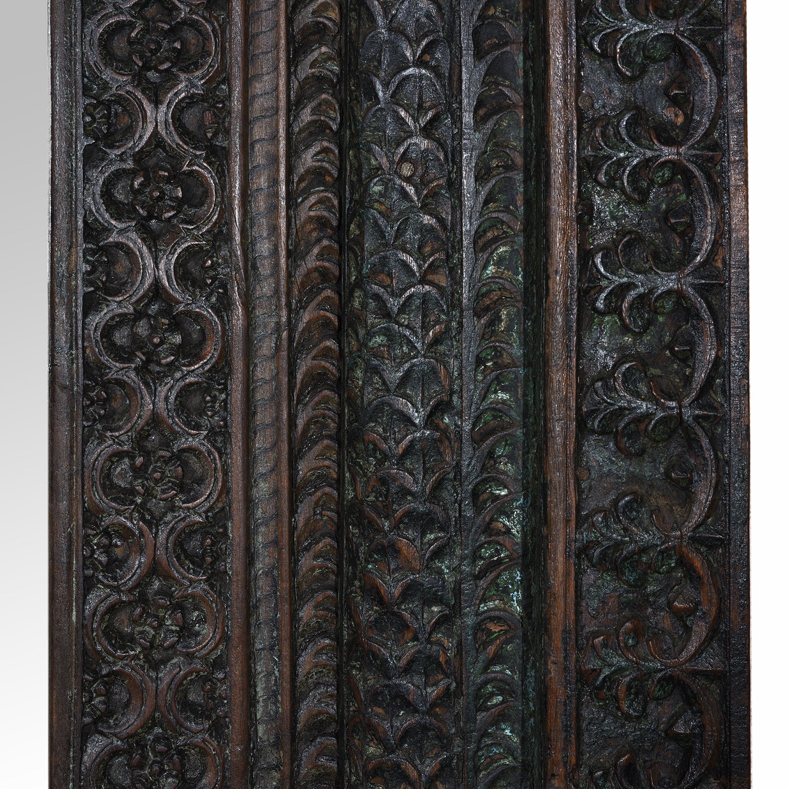 Carved Teak Door Mirror From Andhra Pradesh - 19th Century - Image 6