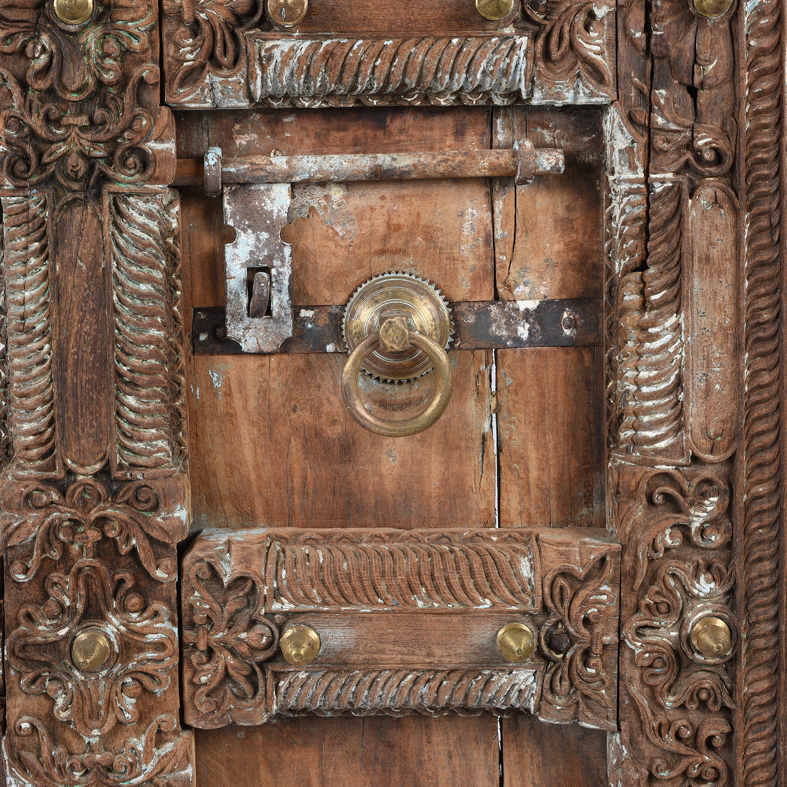 Carved Teak Doors From Kutch - Early 19th Century - Image 3