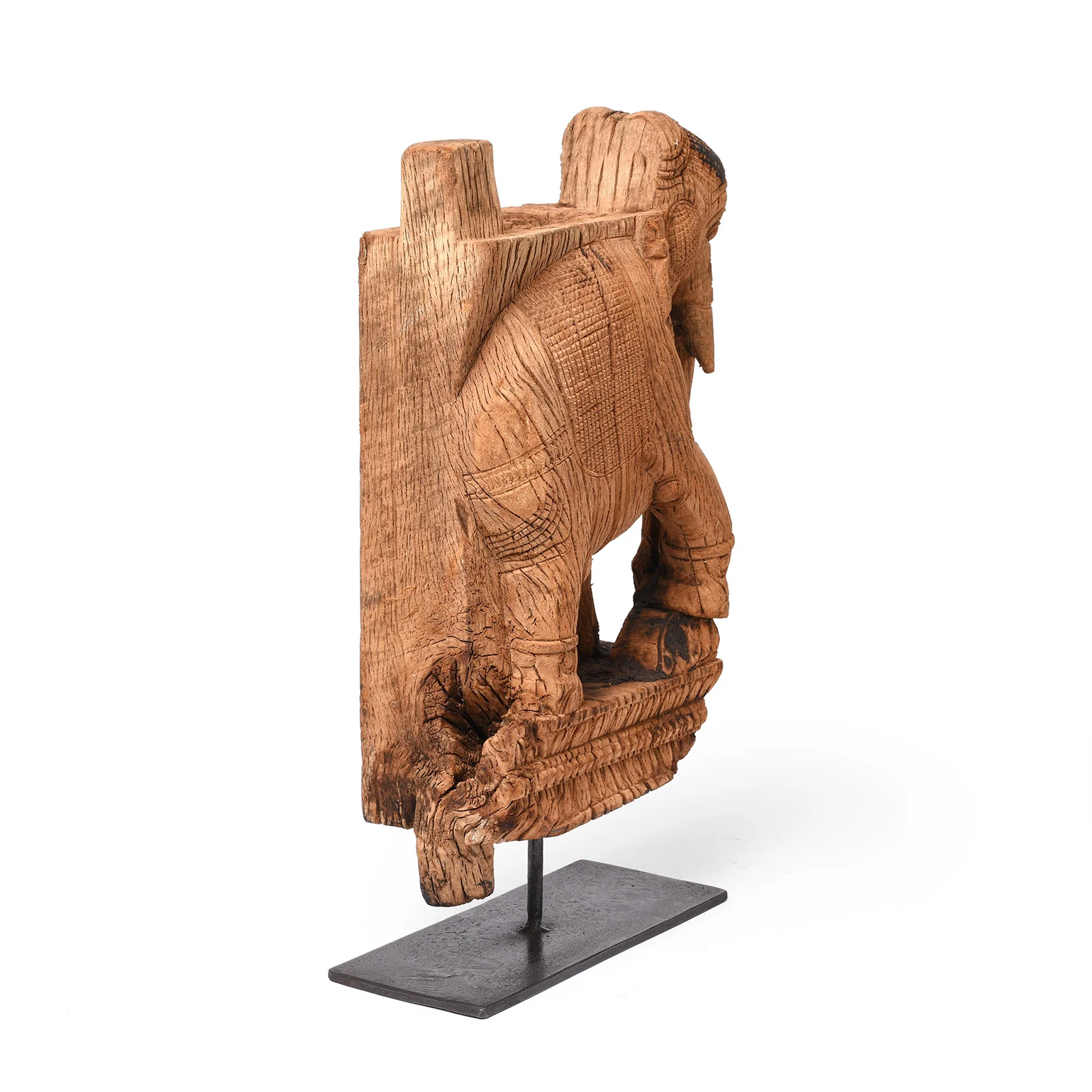 Carved Elephant Corbel From South India - Late 18th Century - Image 8