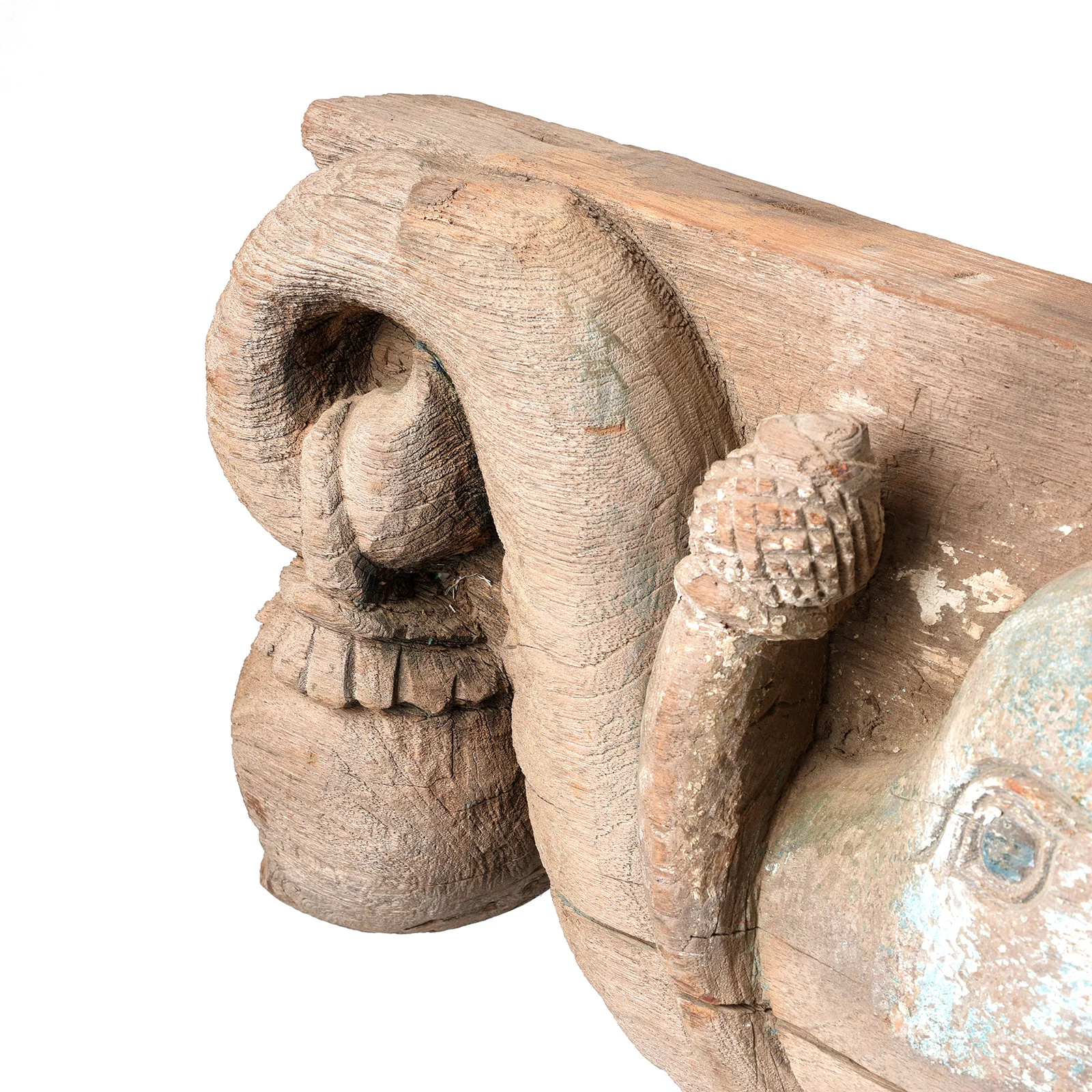 Carved Teak Elephant Corbel From Andhra Pradesh - 19th Century - Image 5