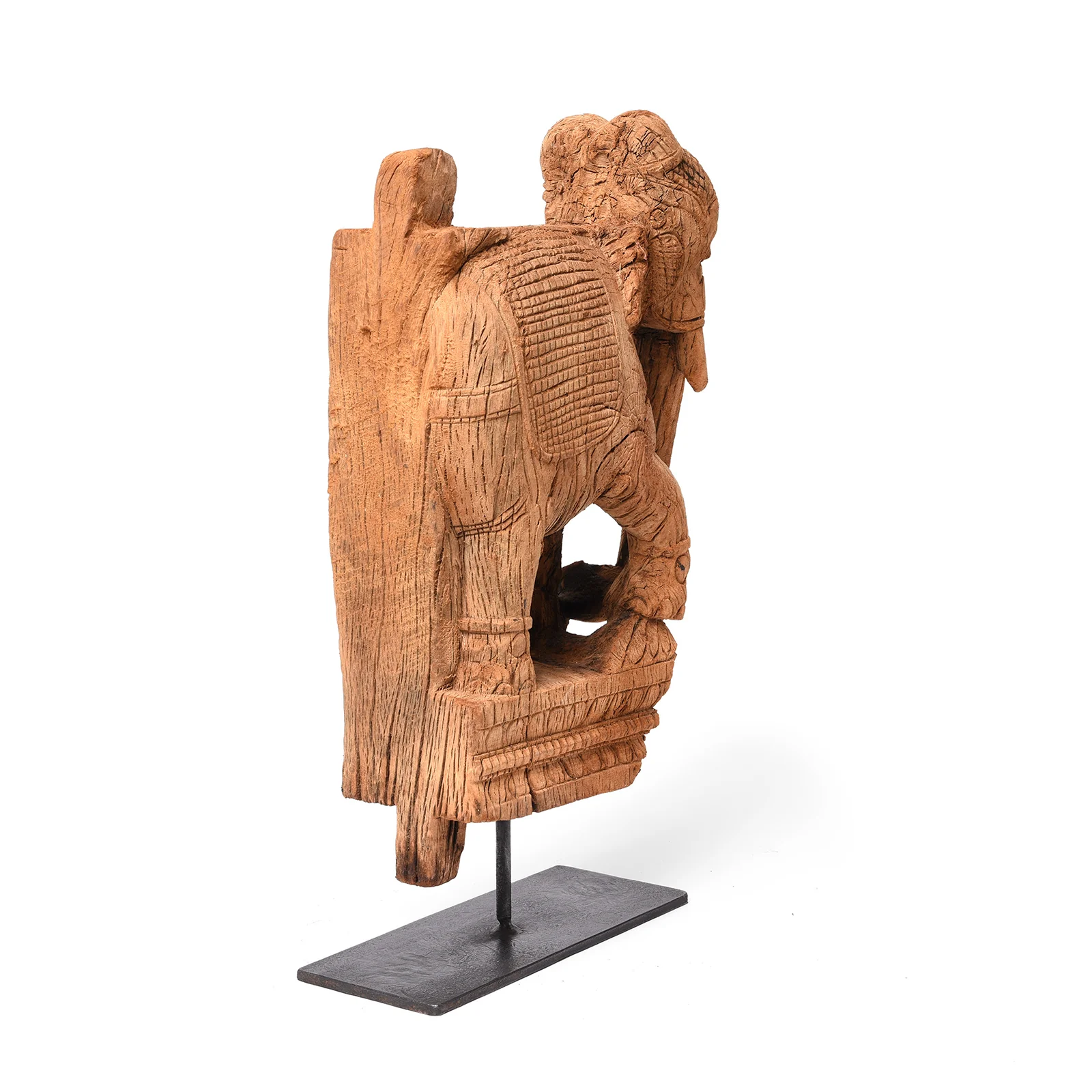 Carved Elephant Corbel From South India - Late 18th Century - Image 6