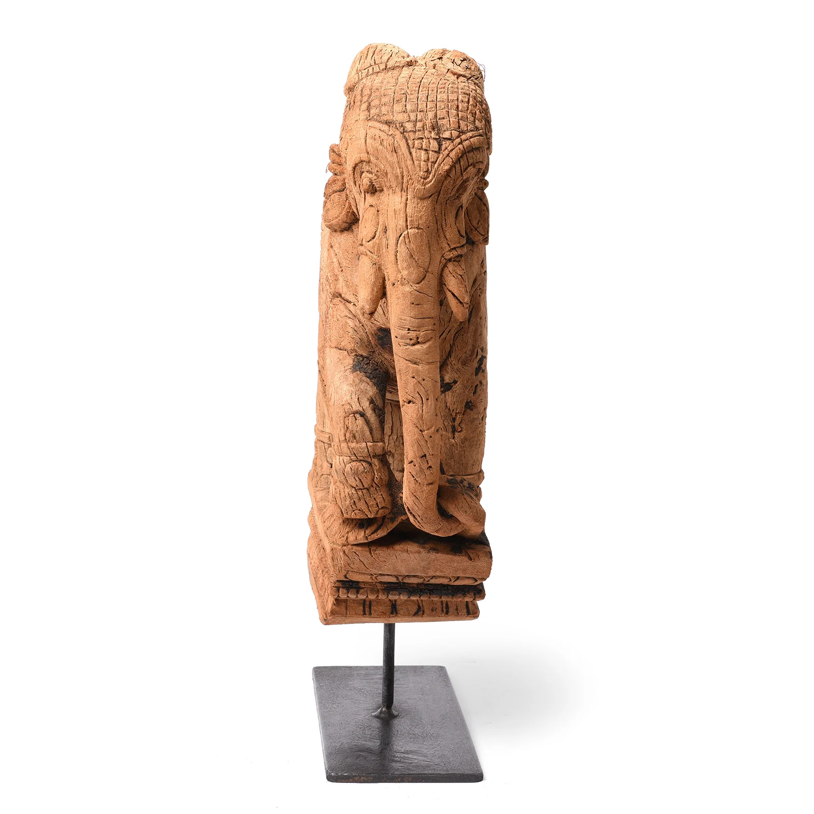 Carved Elephant Corbel From South India - Late 18th Century - Image 7