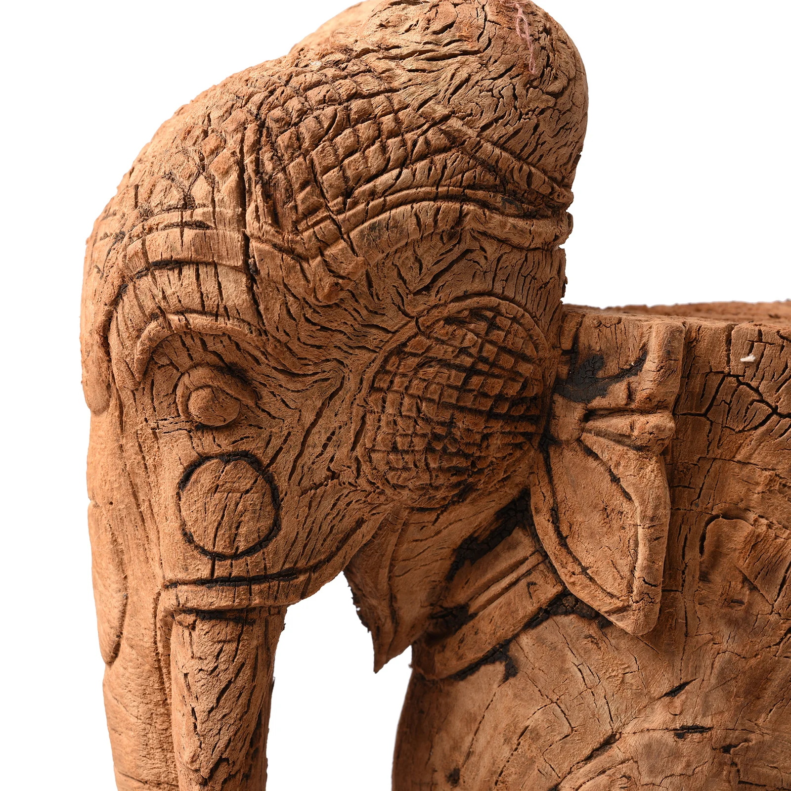 Carved Elephant Corbel From South India - Late 18th Century - Image 8