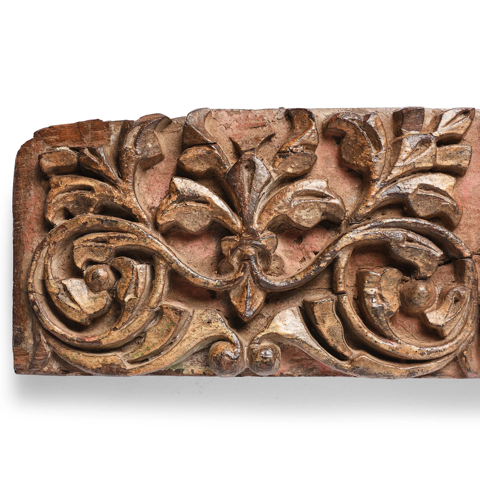 Carved Teak Elephant Lintel Panel From Gujarat - 19th Century - Image 5