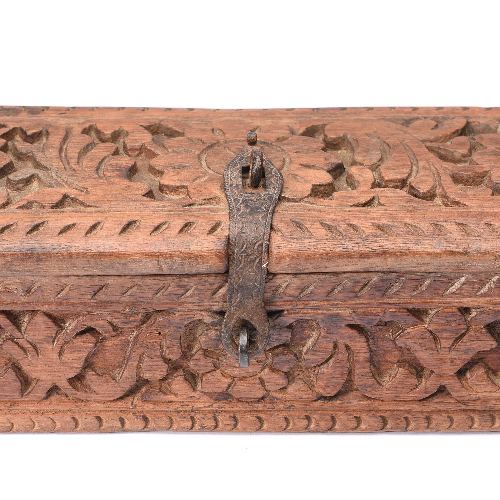 Carved Teak Harpa Box From Southern Rajasthan - Ca 1920's - Image 5