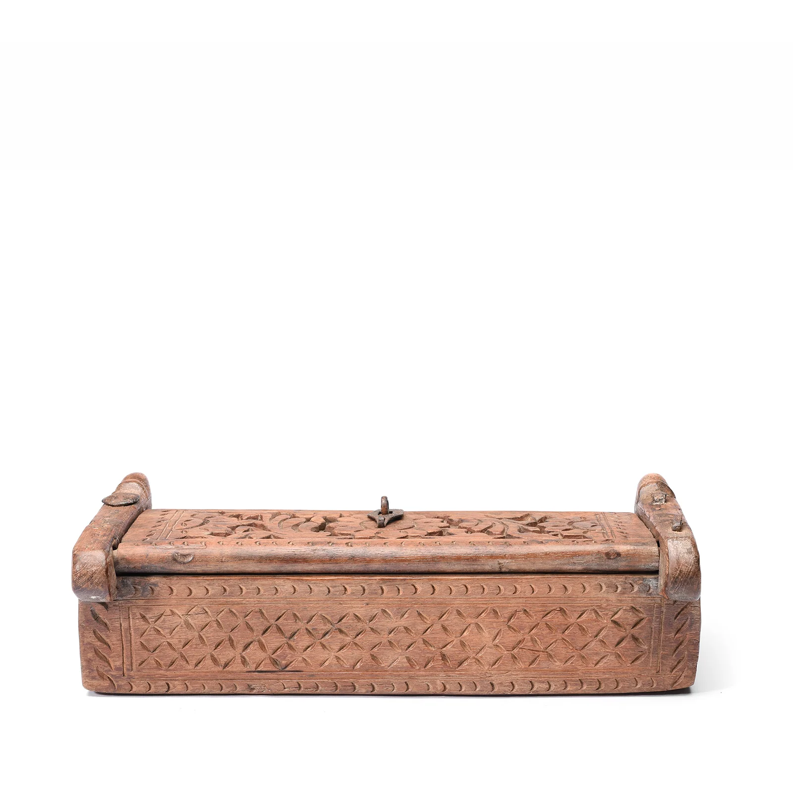 Carved Teak Harpa Box From Southern Rajasthan - Ca 1920's - Image 6